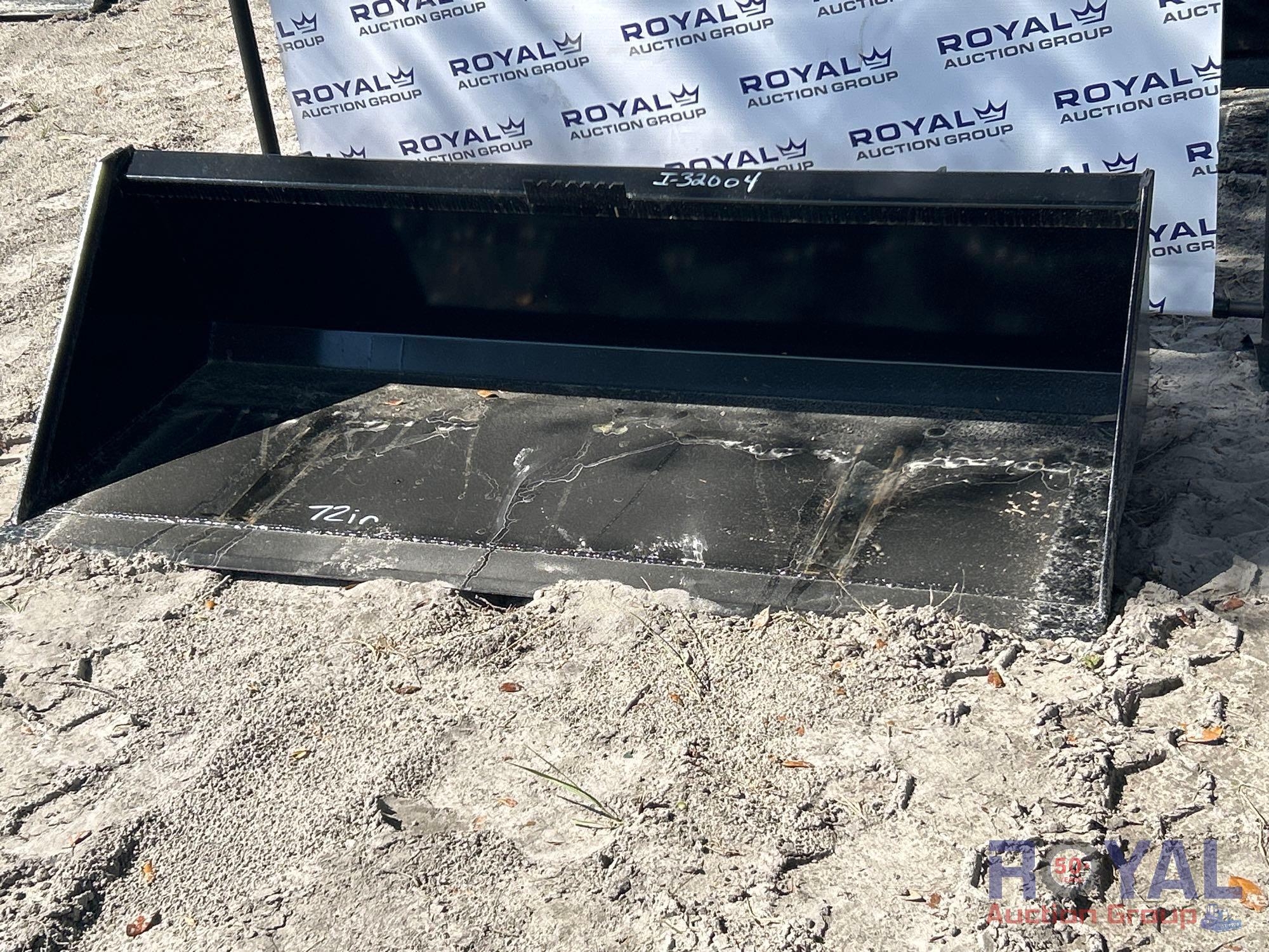 2025 Swict 72in Bucket Skid Steer Attachment (A55851)