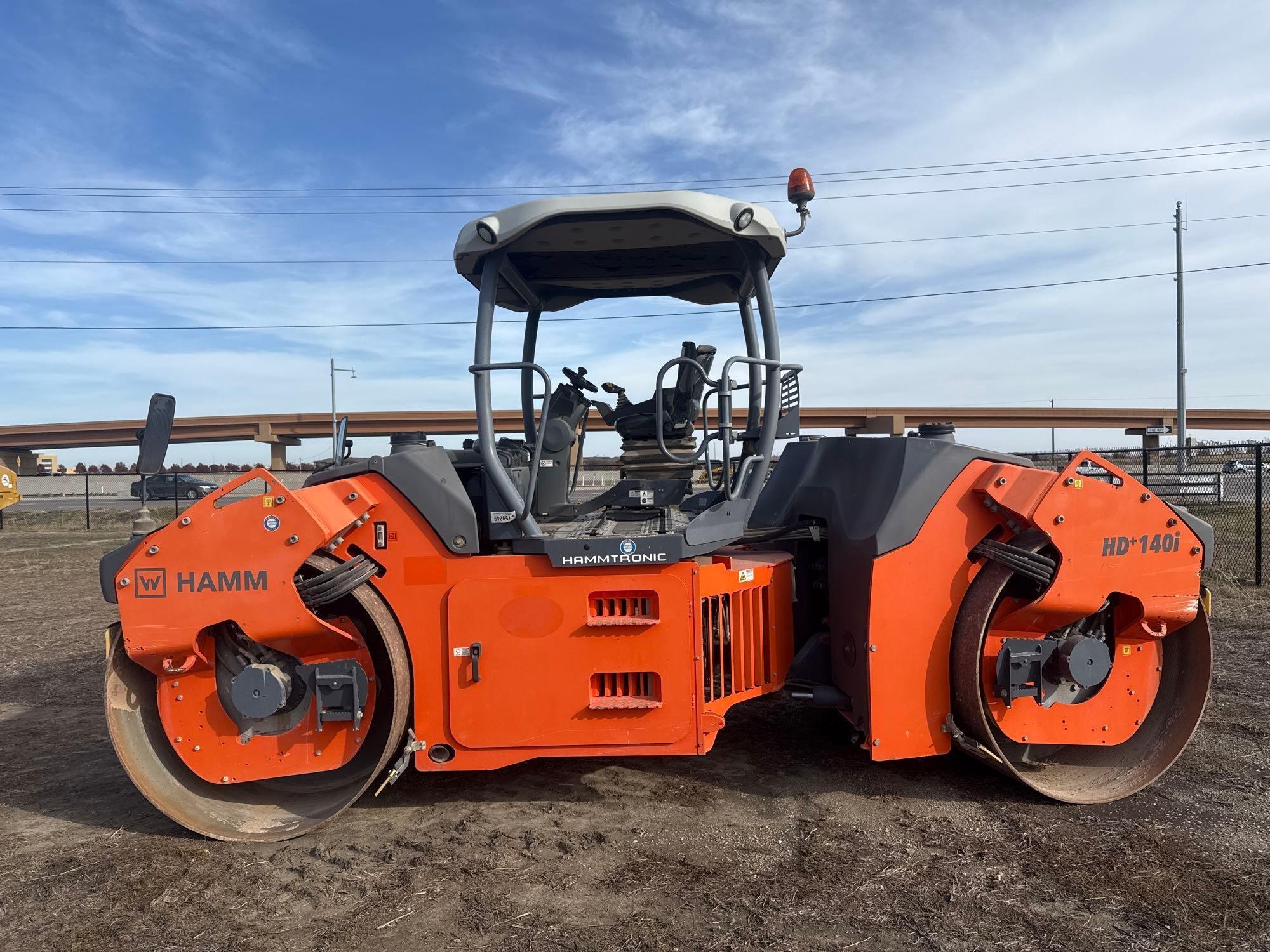 2017 HAMM HD+140I DBL DRUM ROLLER (A60429)