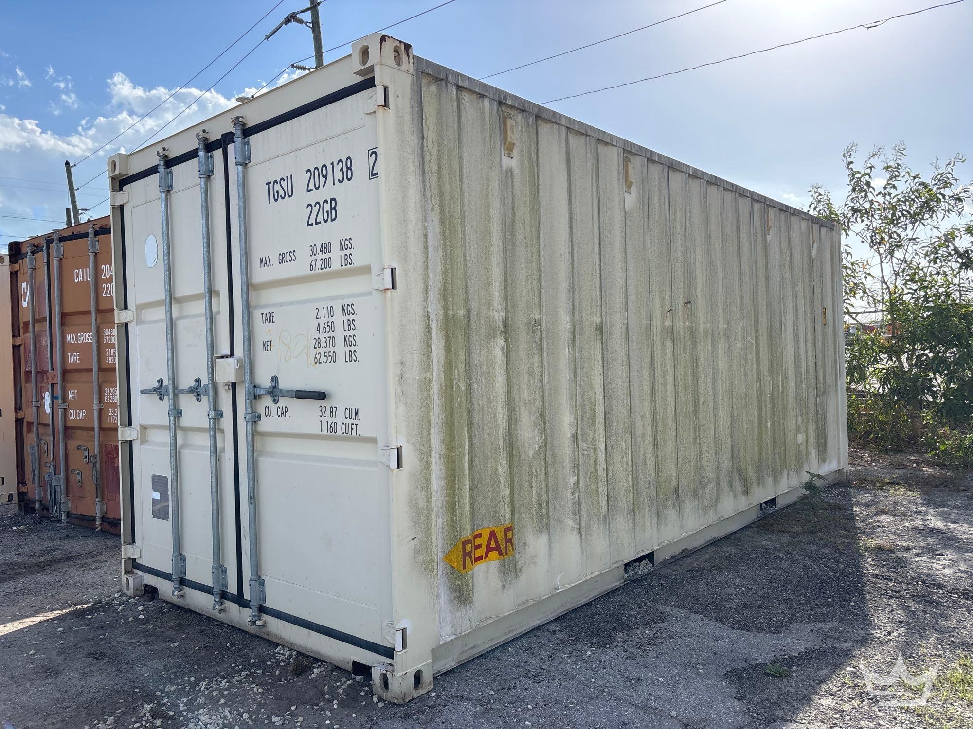 20ft 4-Door Shipping Container with Shelving (A61572)