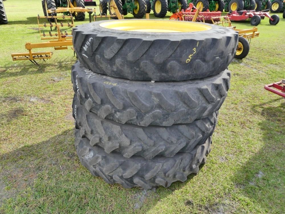 (4) Firestone 380/90R46 Tires & Rims (A57148)