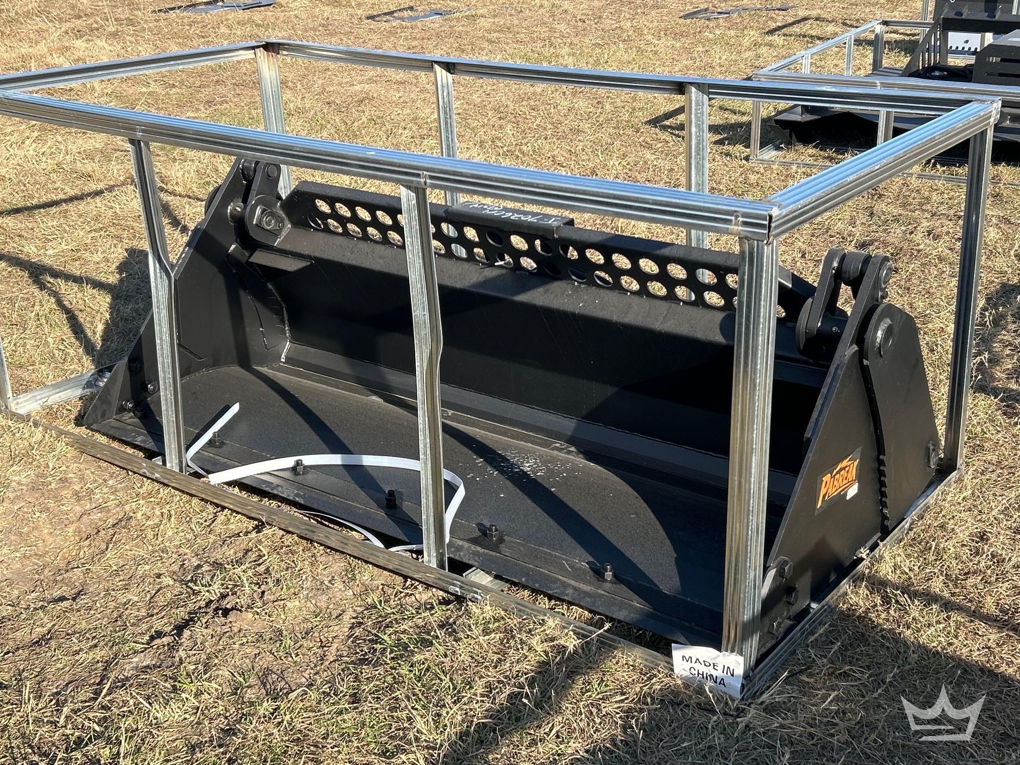 2025 Pabreak 74in. Hydraulic Dual Cylinder 4-in-1 Bucket Skid Steer Attachment (A61567)