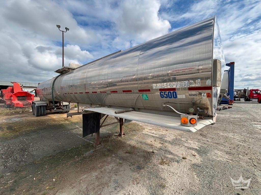 1995 Khronert 307 SS Single Comp 6,500 Gallon Insulated T/A Chemical Tanker Trailer (A64194)