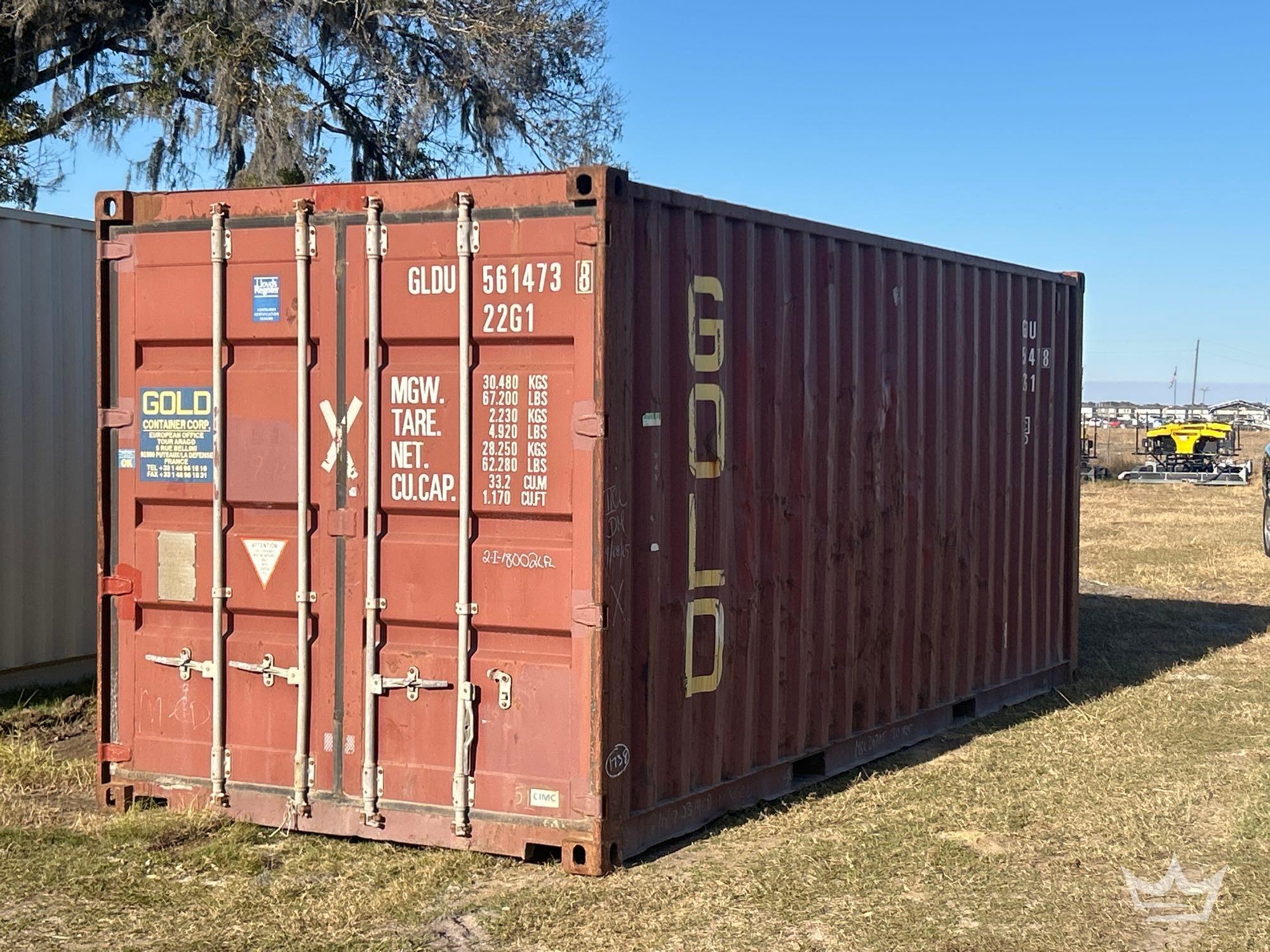 20ft 2-Door Shipping Container (A61567)