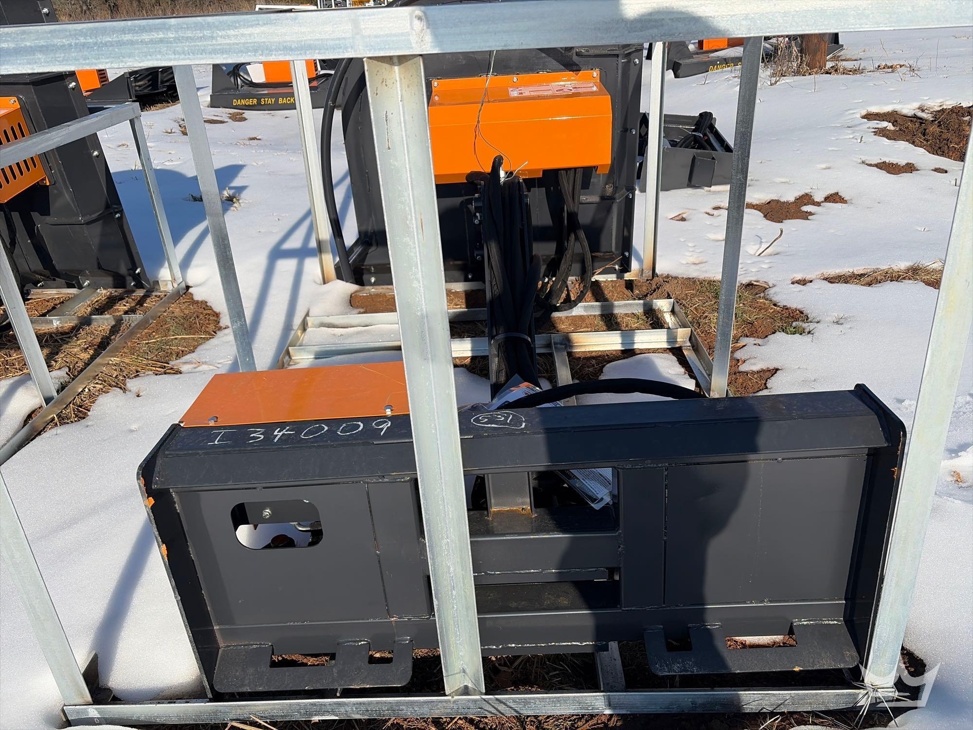 2025 LandHonor ABC-13-125A 42in Articulating Brush Cutter Skid Steer Attachment (A60352)