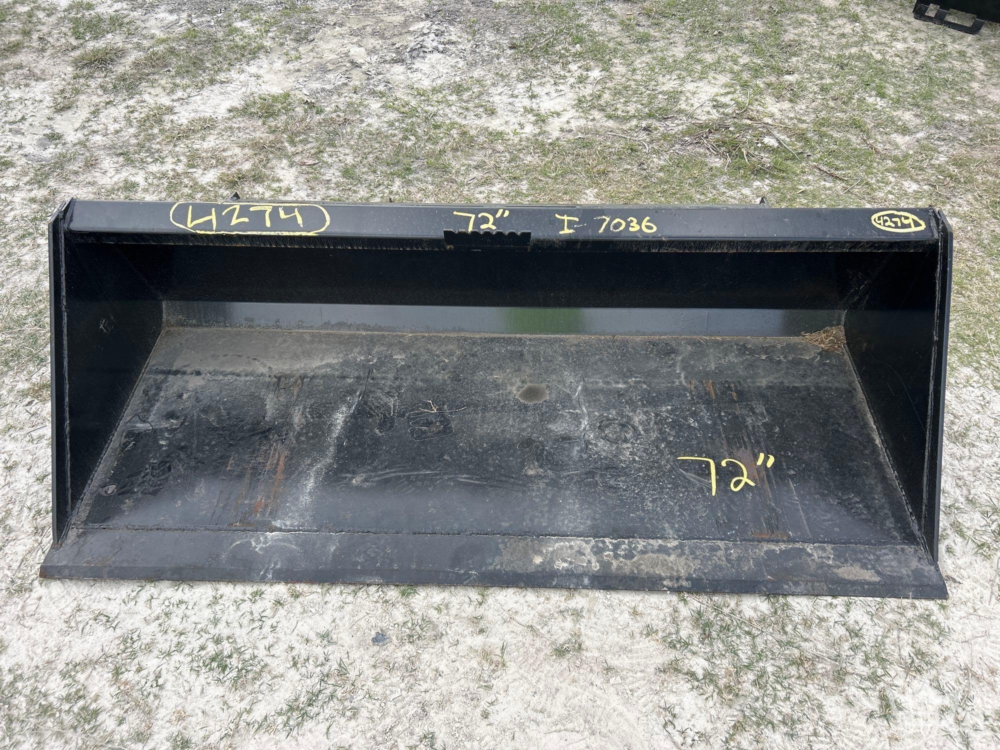 2025 Swict 72in Bucket Skid Steer Attachment (A59228)