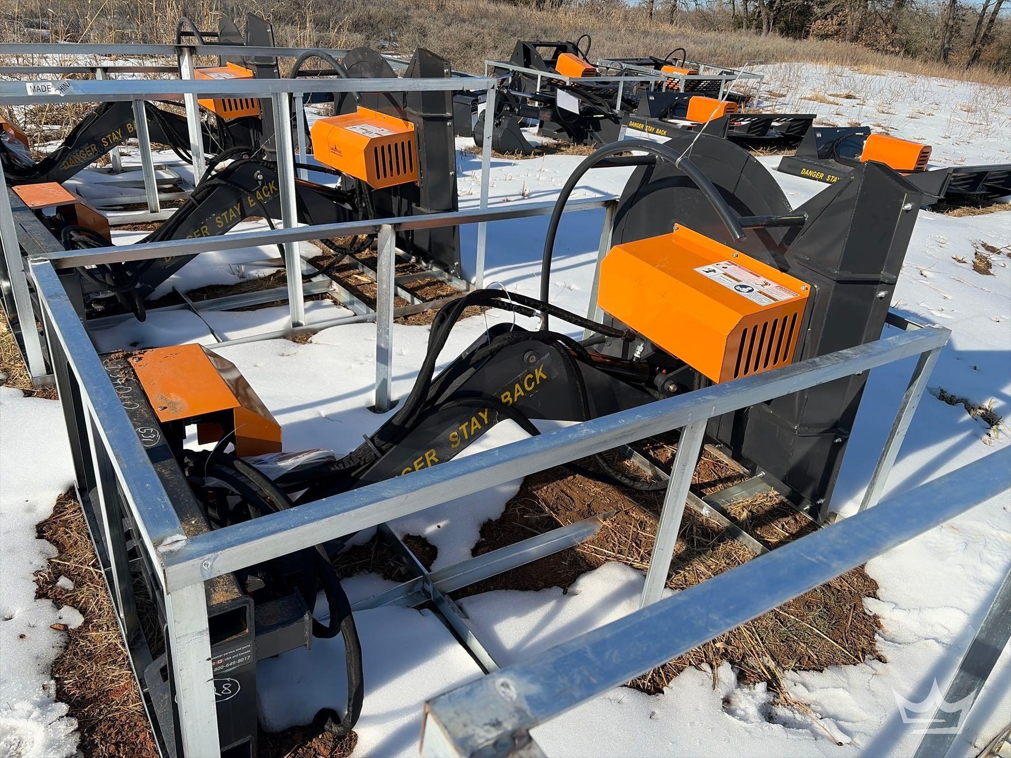 2025 LandHonor ABC-13-125A 42in Articulating Brush Cutter Skid Steer Attachment (A60352)