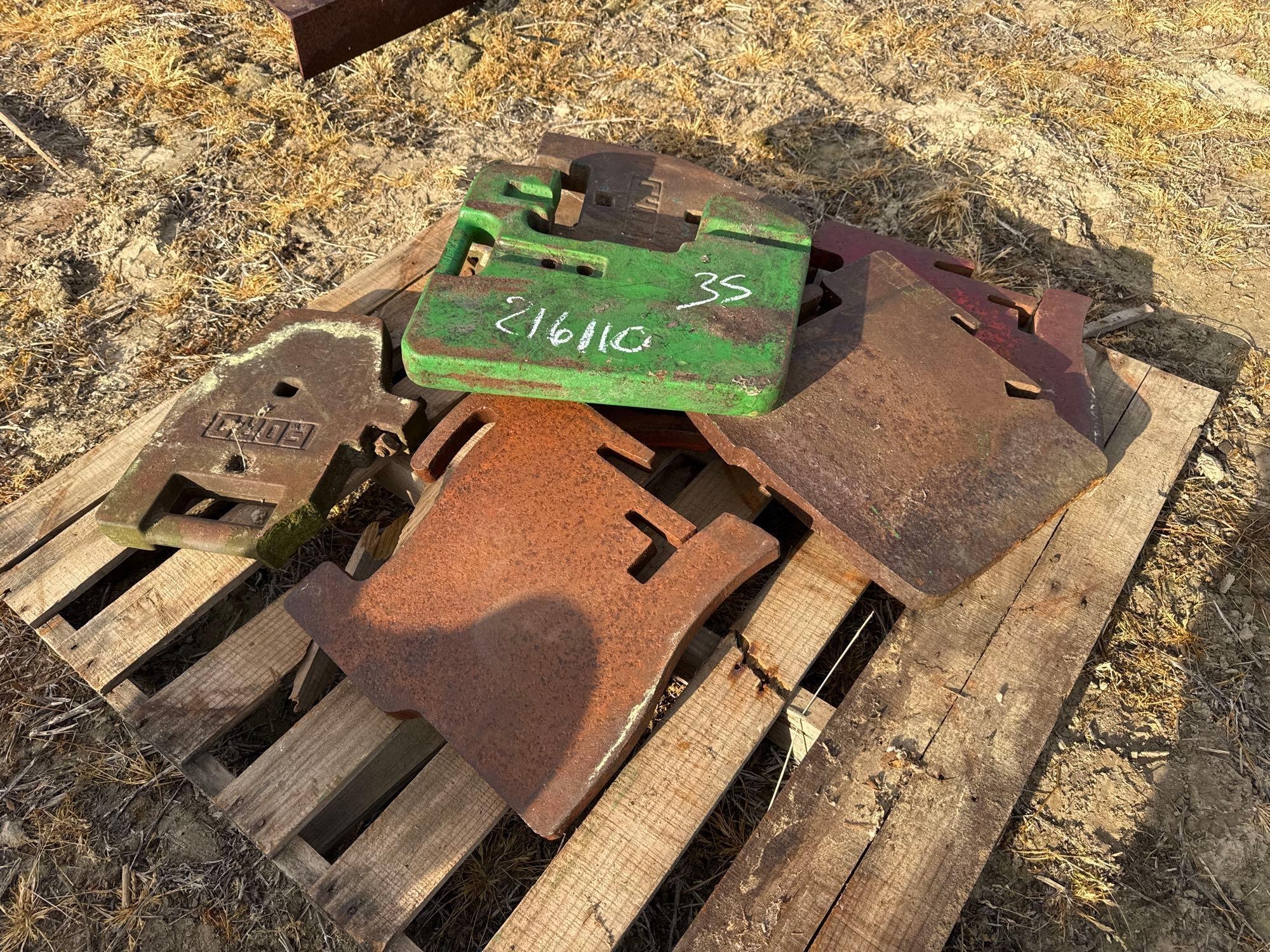 PALLET OF TRACTOR WEIGHTS (A64278)