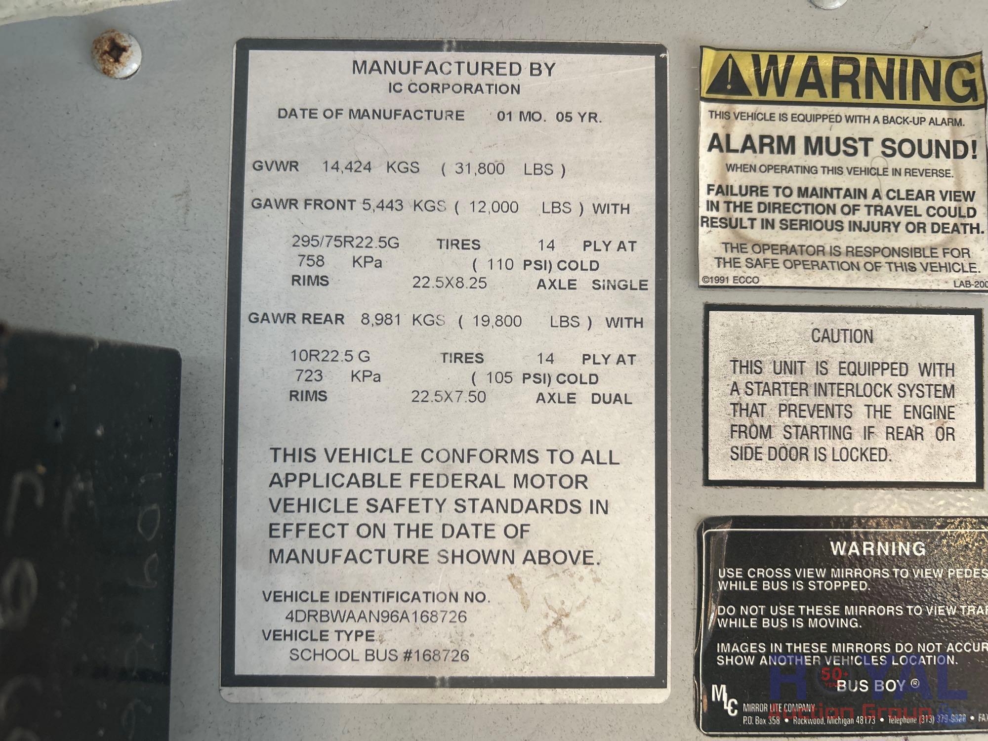 2006 IC PB30500 School Bus (A46683)