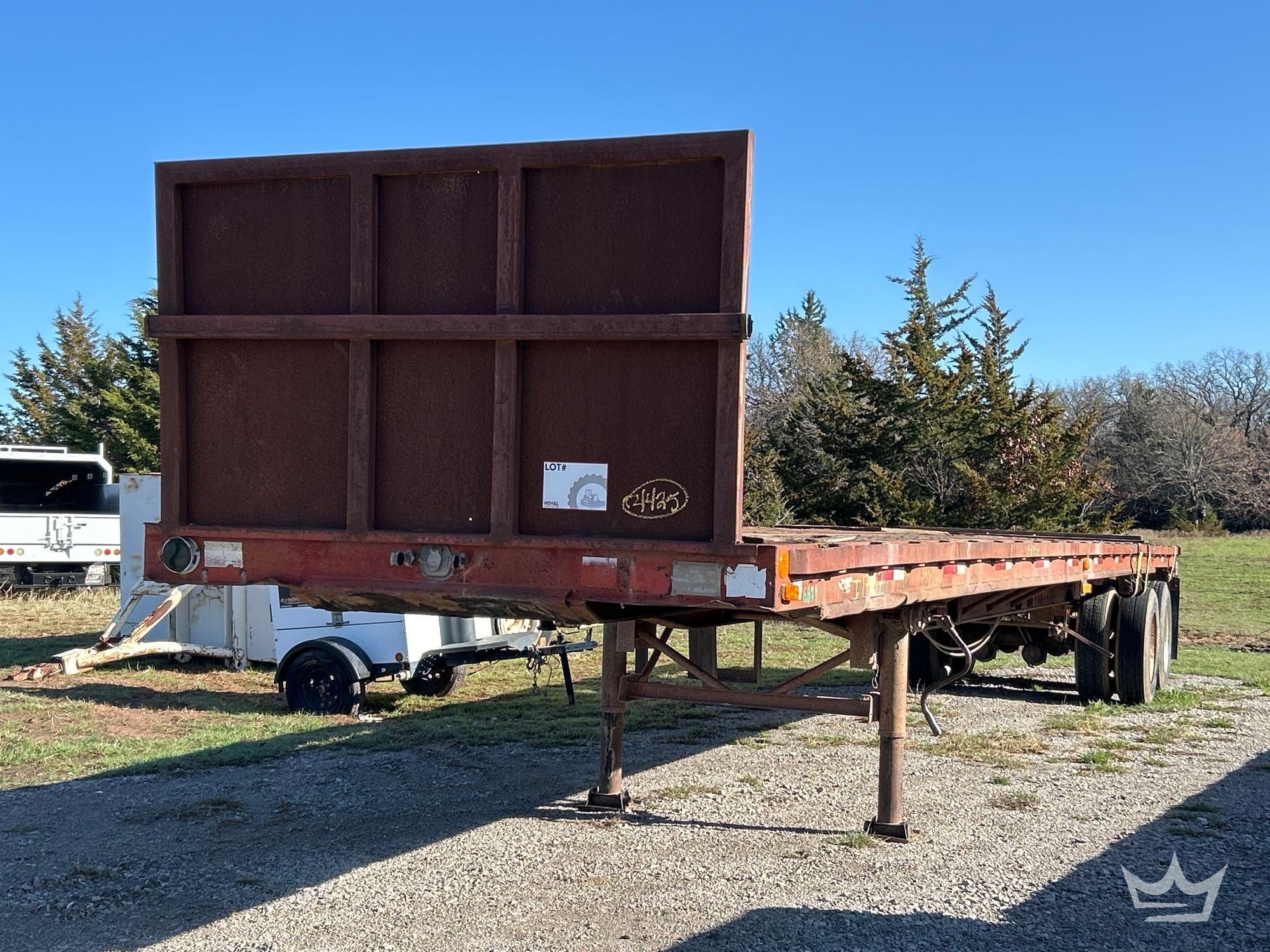 1986 Trailmobile F71T-6UJA 40ft. 32 Ton T/A Flatbed Trailer (A64194)