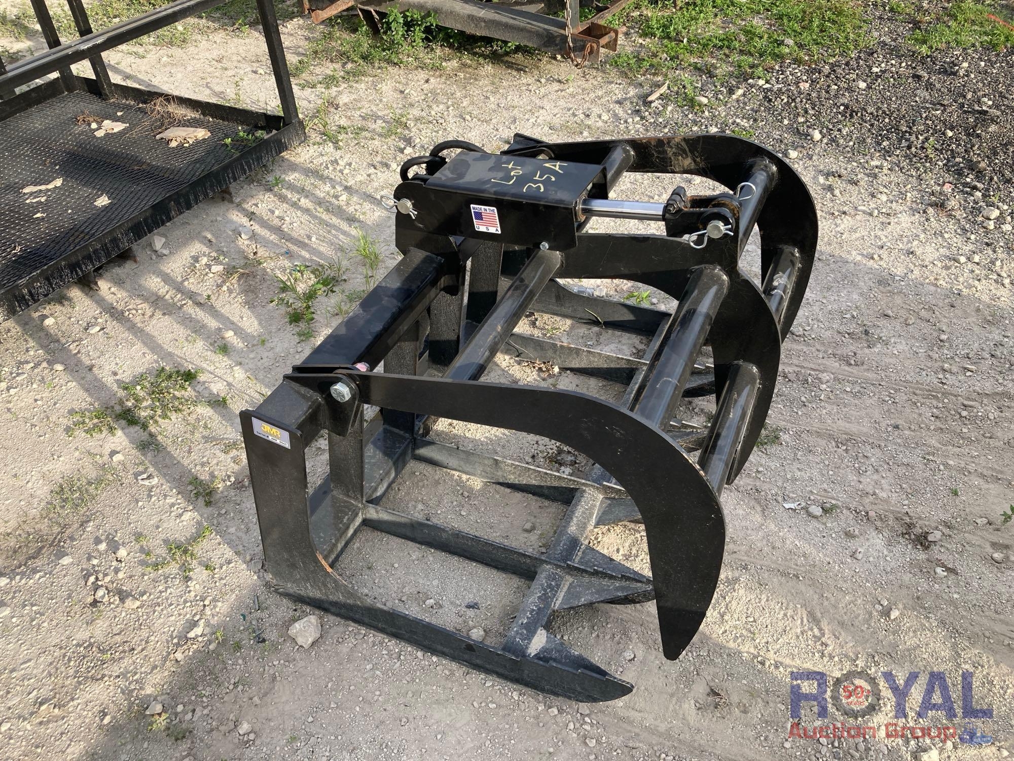 2025 Single Cylinder 40in Grapple Rake Mini Skid Steer Attachment (A46683)