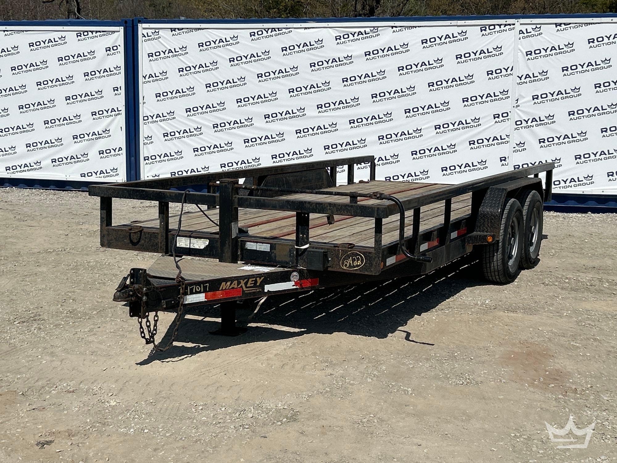 2011 18ft. Maxey Flatbed Utility Trailer (A64194)