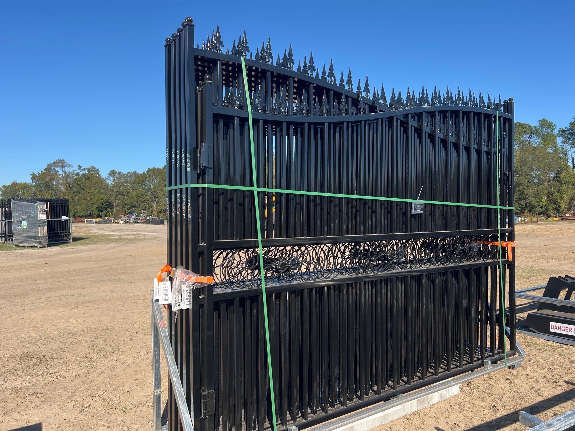 UNUSED IRANCH 14' BI-PARTING GATE (DAMAGED) (A57193)