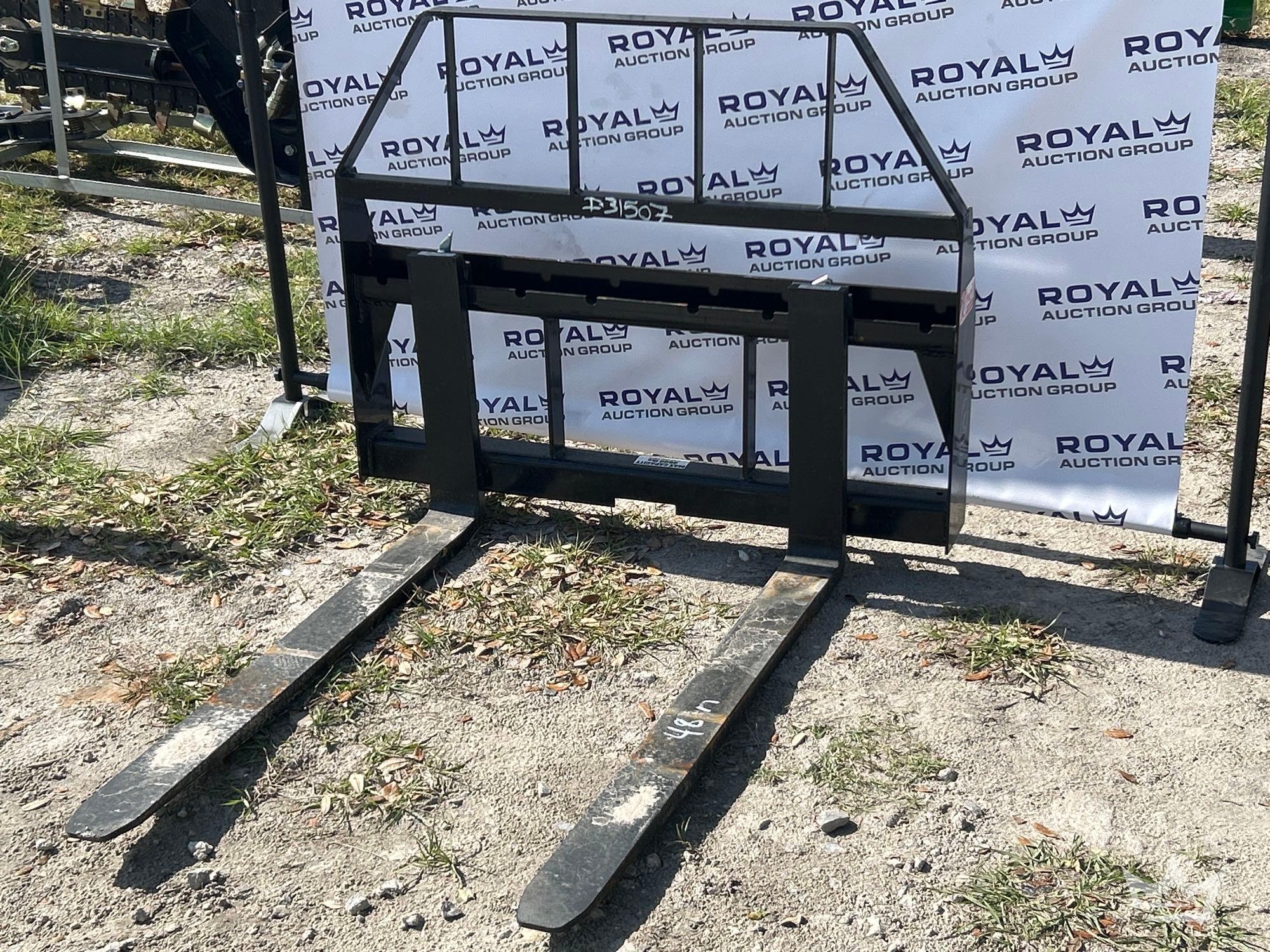 2025 Kivel 48in Forks and Frame Skid Steer Attachment (A59228)