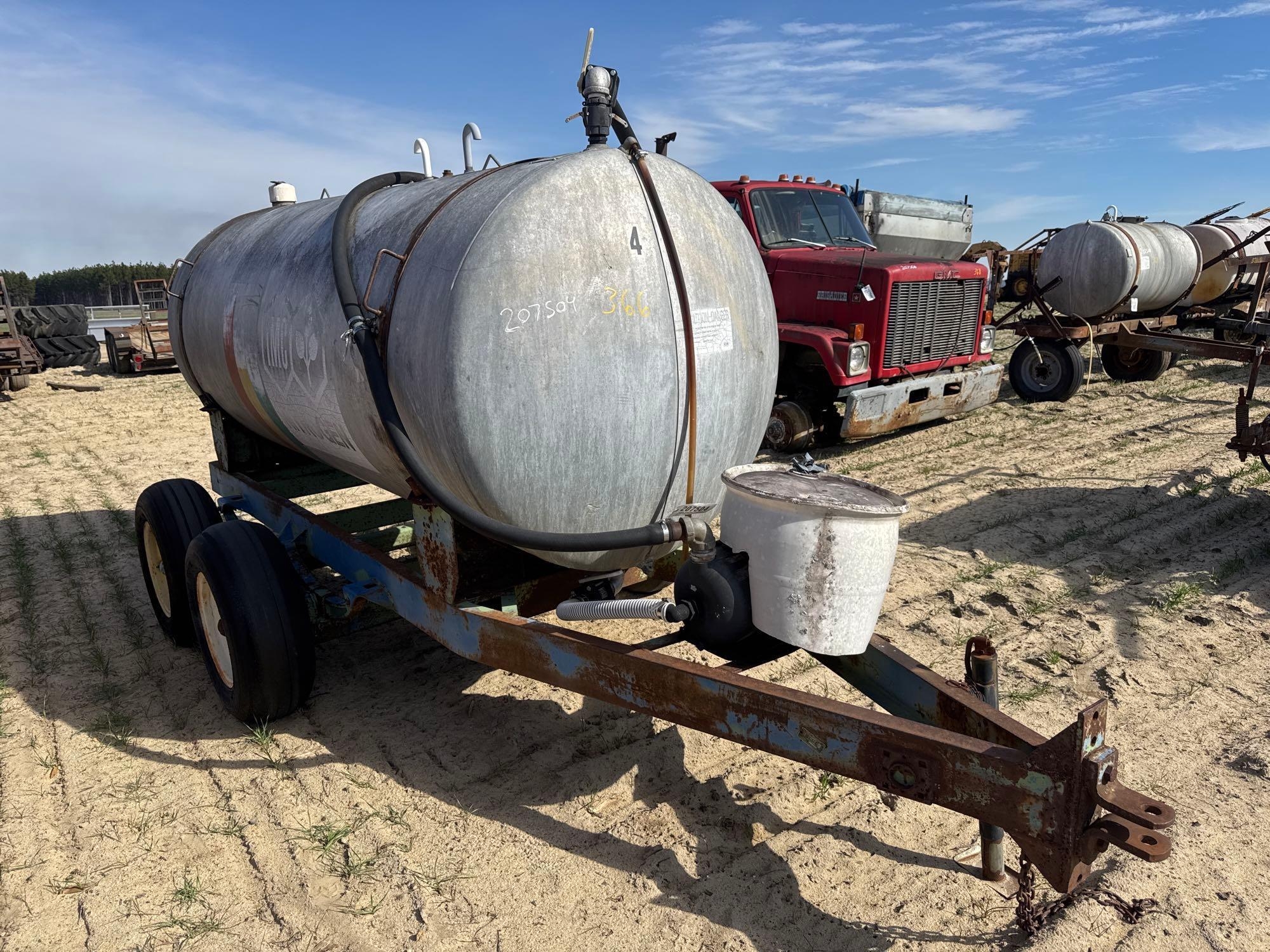 JOHN BLUE 1000 GALLON ALUMINUM TANK (A63290)