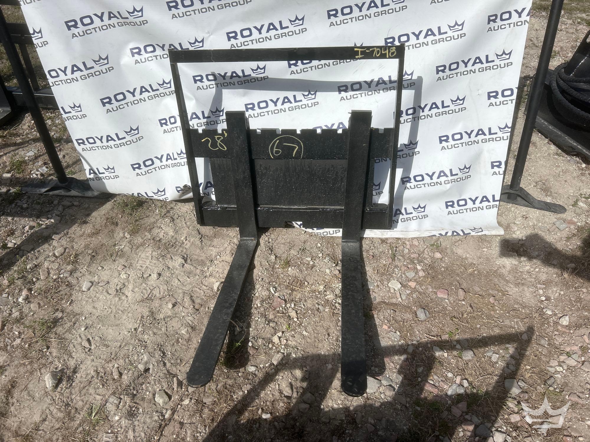 2025 28in Forks and Frame Mini Skid Steer Attachment (A61572)