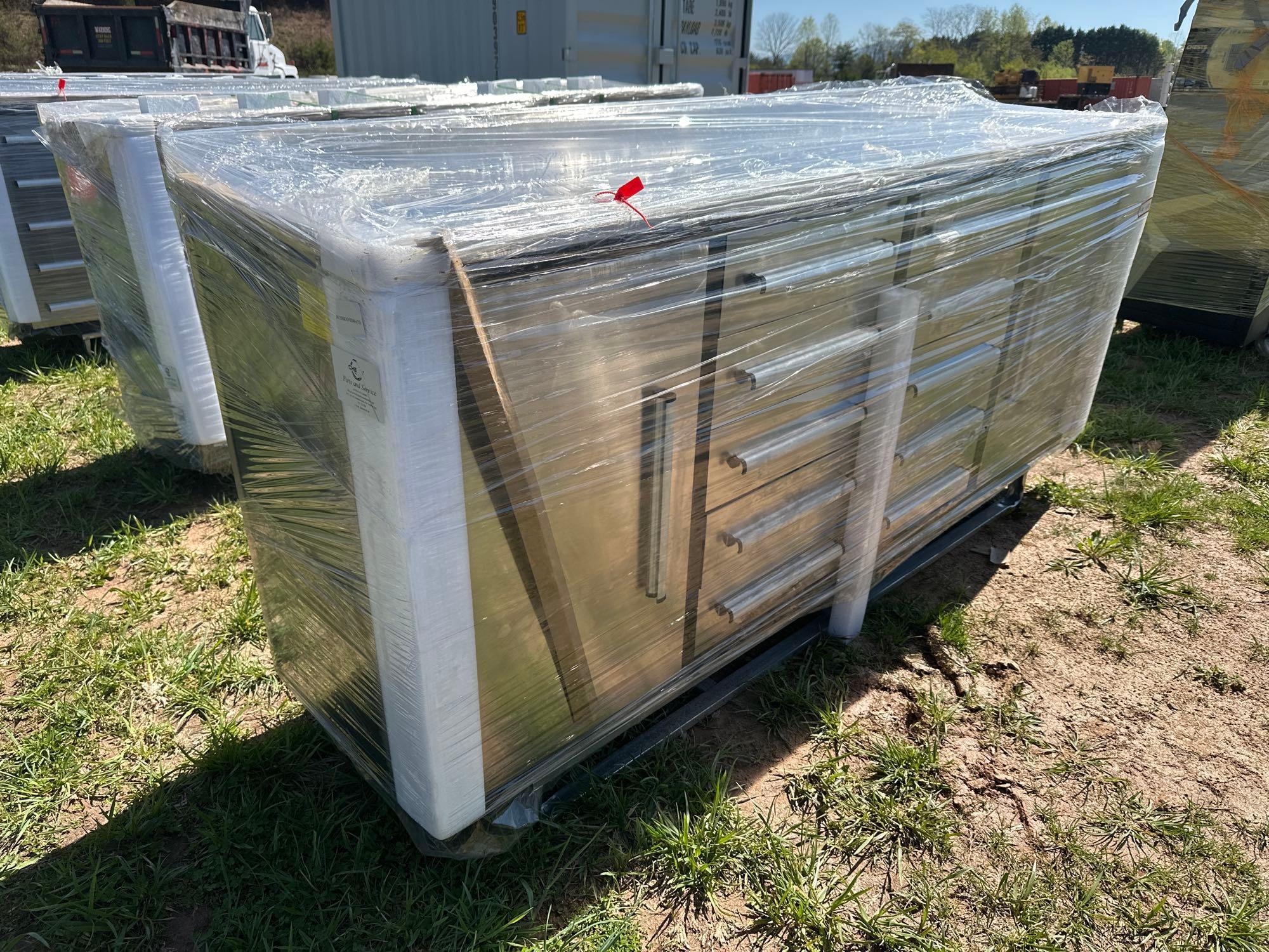 New/Unused 7ft 10 Drawer Stainless Steel Workbench (A48837)
