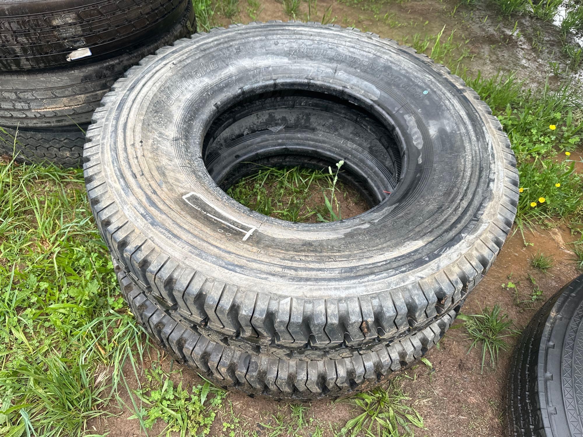(2) Sumitomo 11.00 R22 Tires (A48837)
