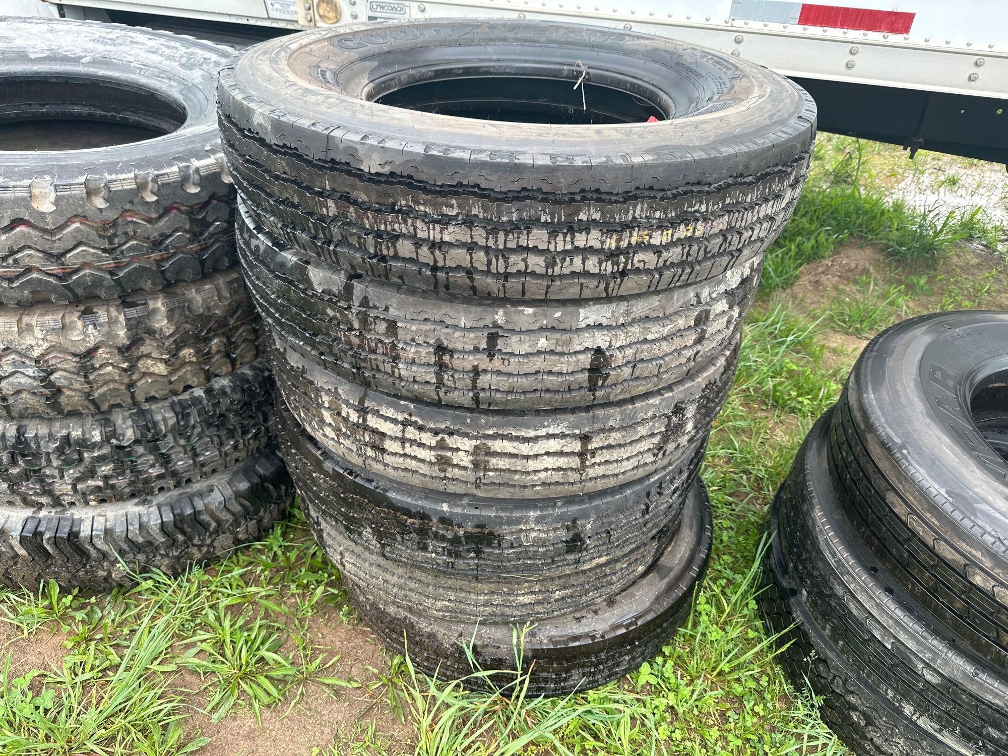 (6) Goodyear 8.25 R20 Tires (A48837)