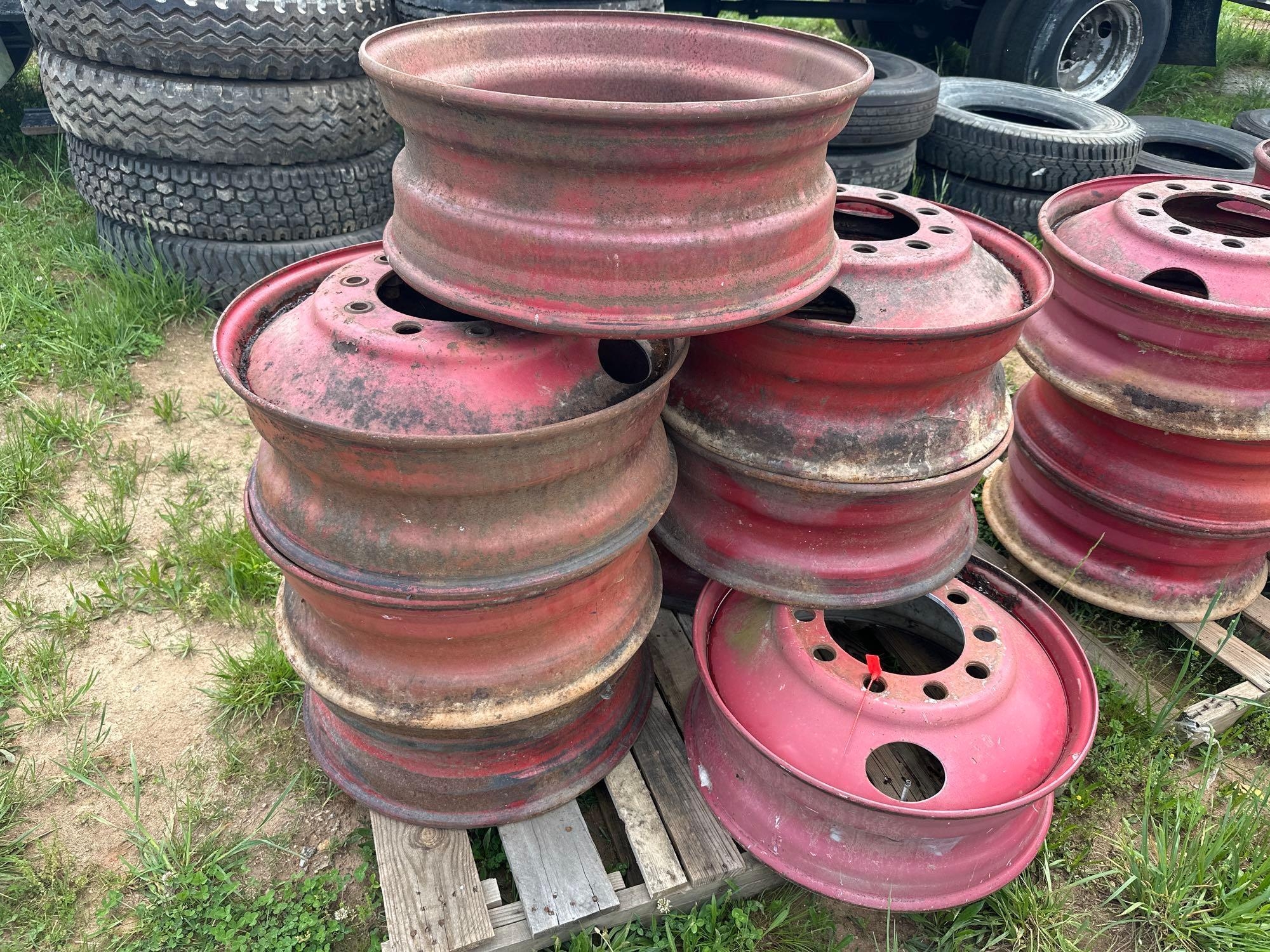Pallet of (8) 10 Lug Misc Wheels (A48837)