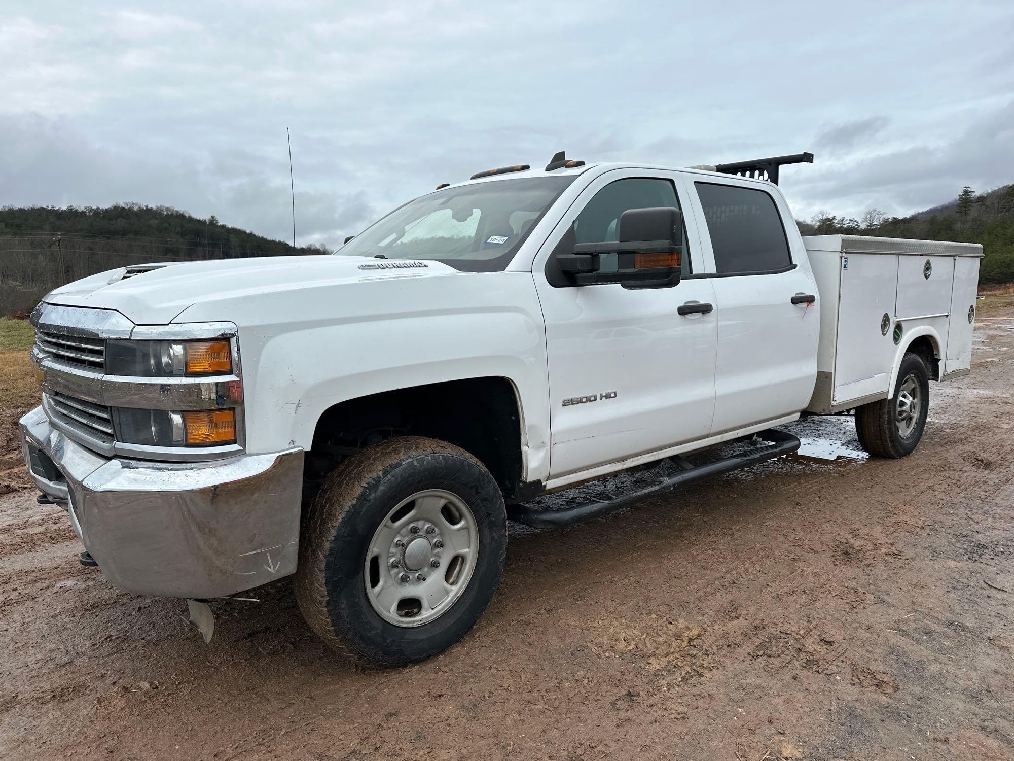 2018 Chevrolet Silverado Service Truck, VIN # 1GC1KUEY2JF129960 (A57453)