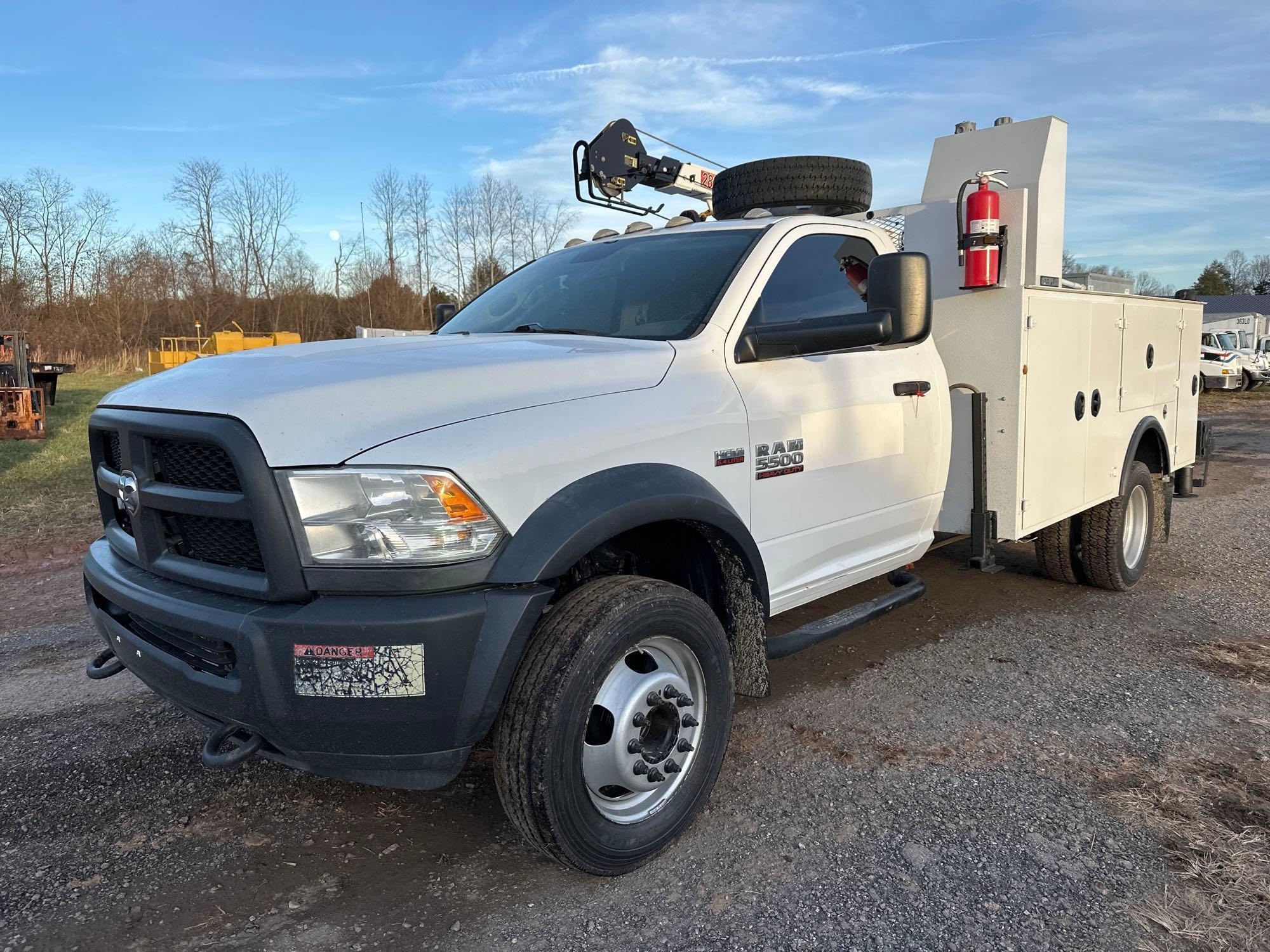2017 Ram 5500 Service Truck, VIN # 3C7WRMBJ9HG711025 (A57453)