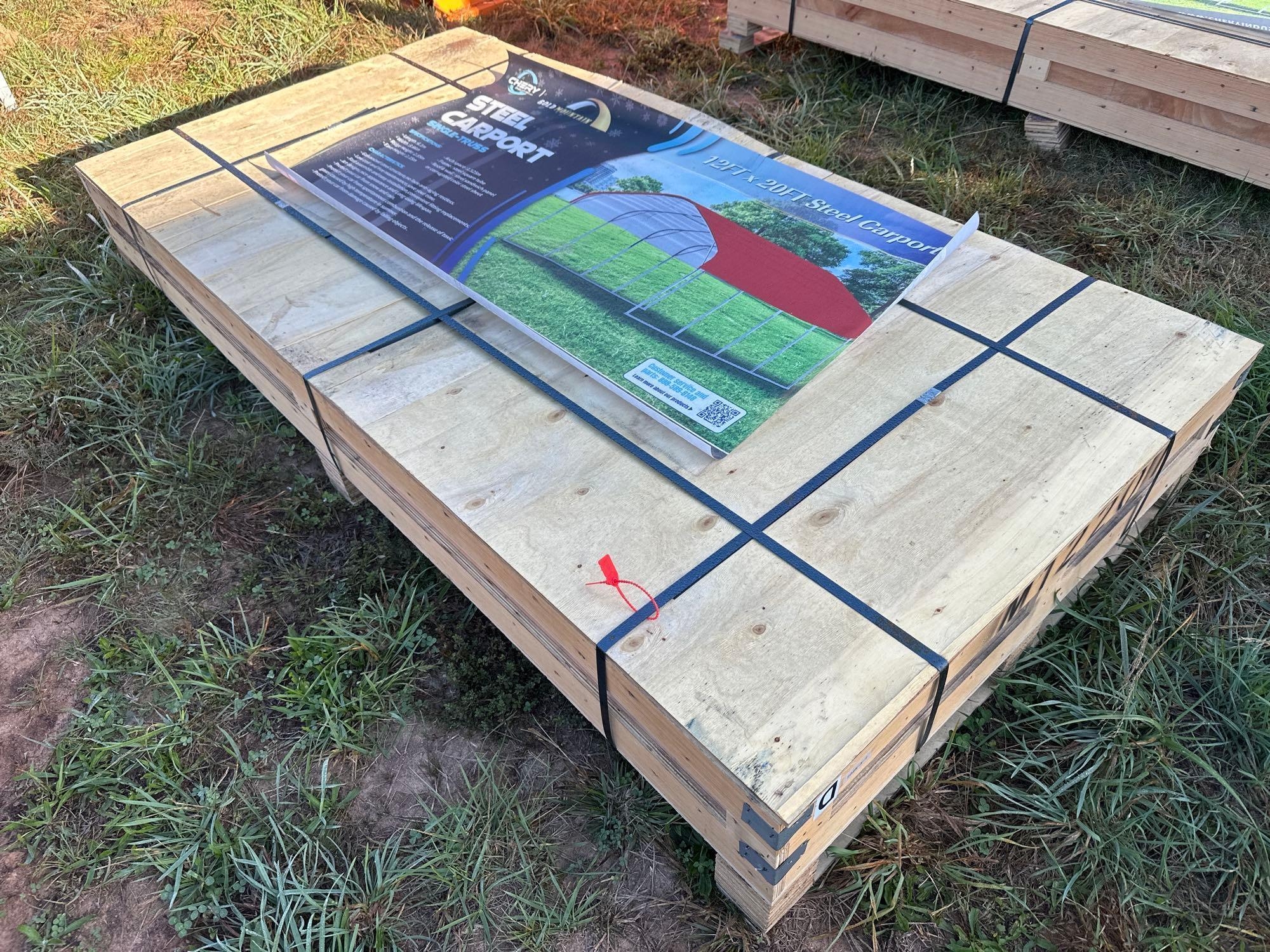 New/Unused Gold Mountain 12ft x 20ft Steel Carport (A54865)
