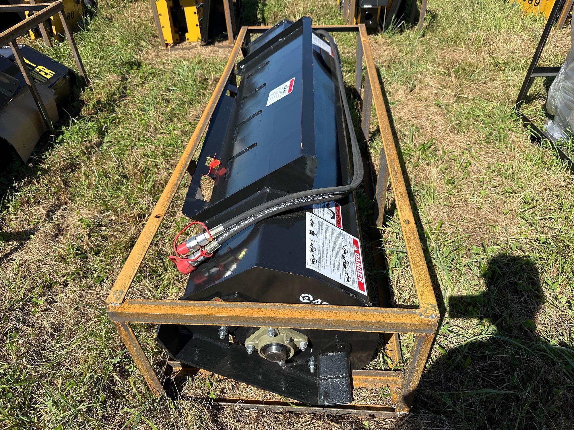 New/Unused 72in Quick Attach Skid Steer Tiller (A54865)