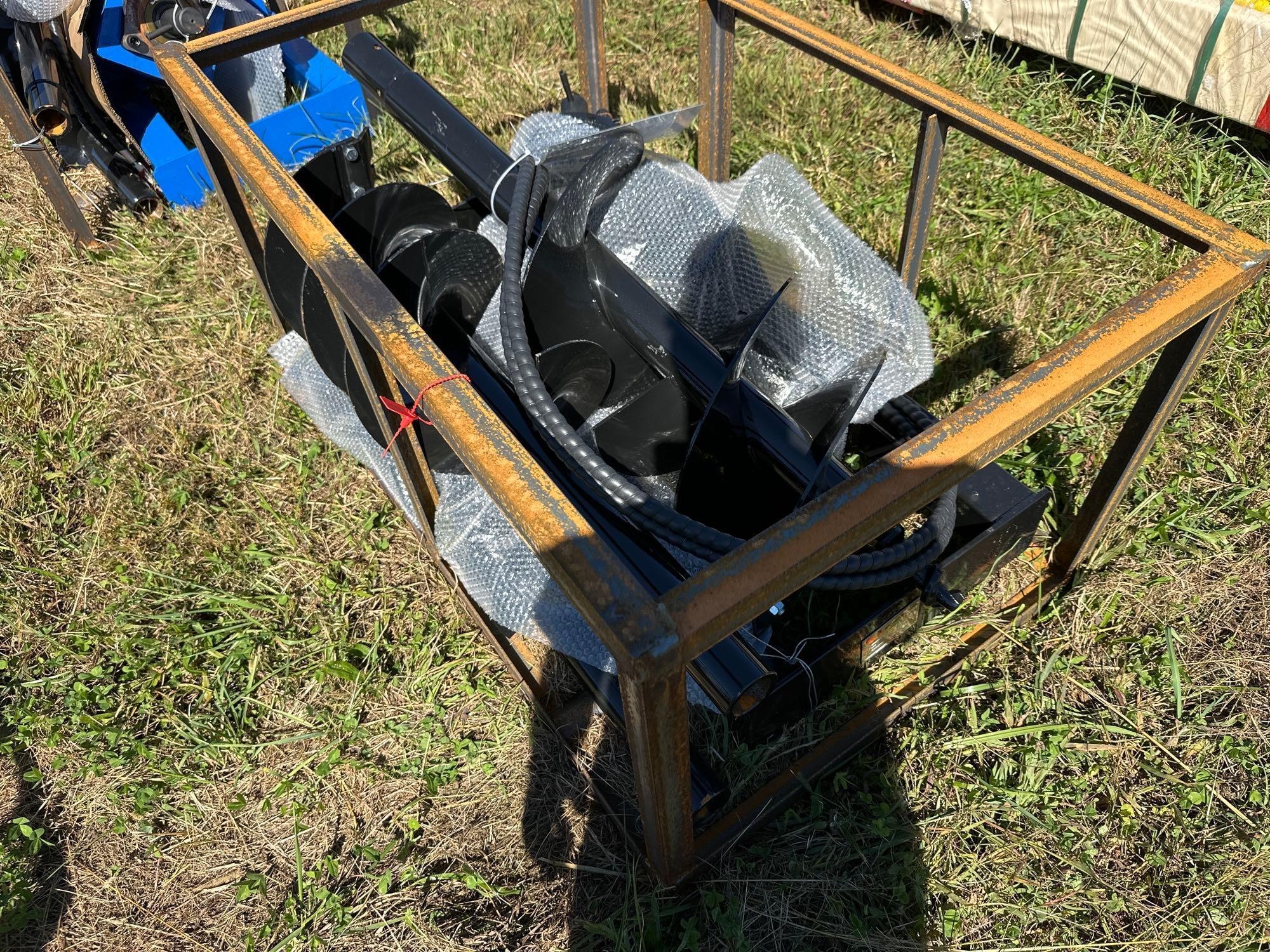 New/Unused Quick Attach Auger with Three Bits (A54865)