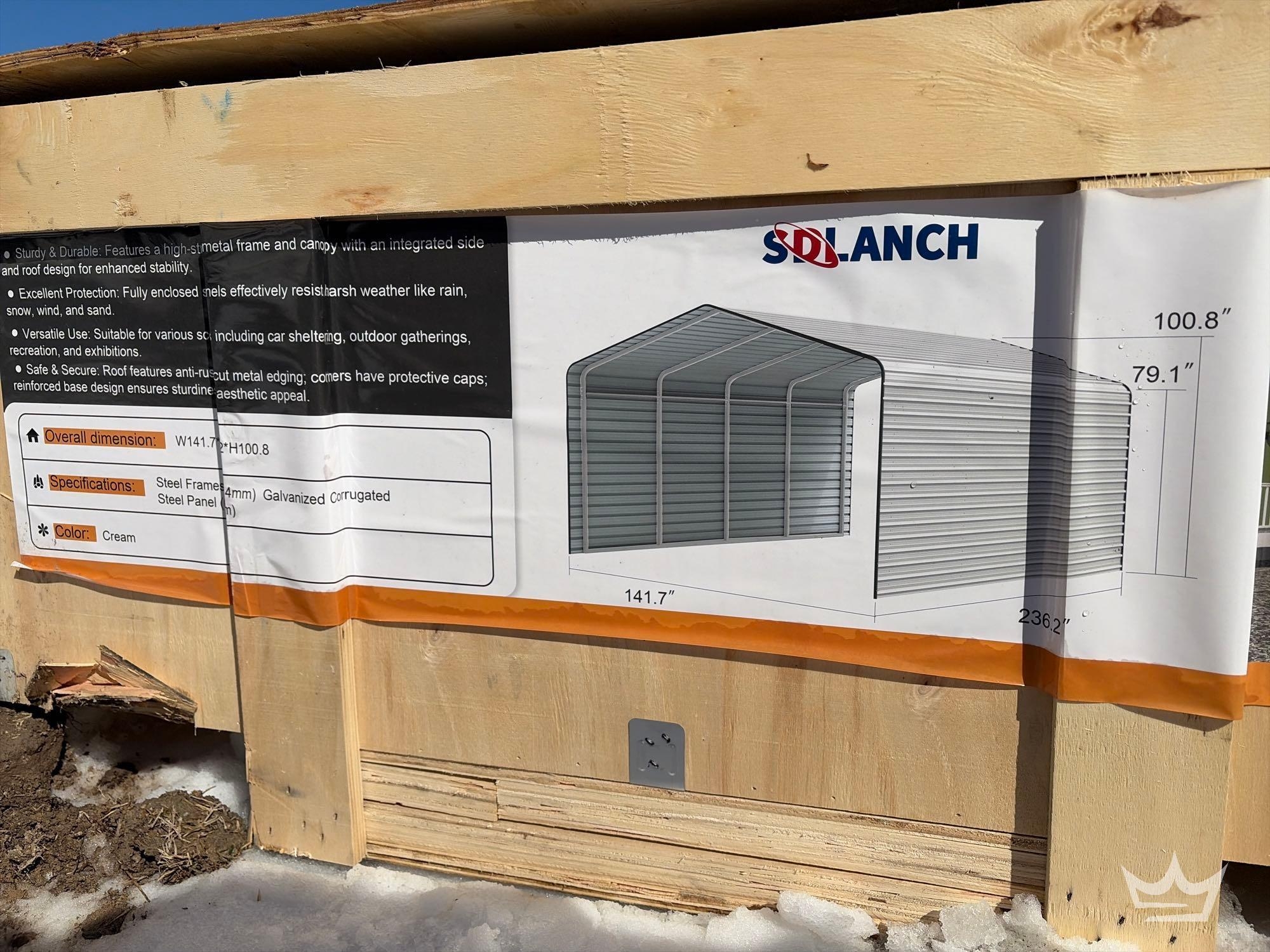 2025 SDLANCH SDLC1220 High End Carport (A60352)