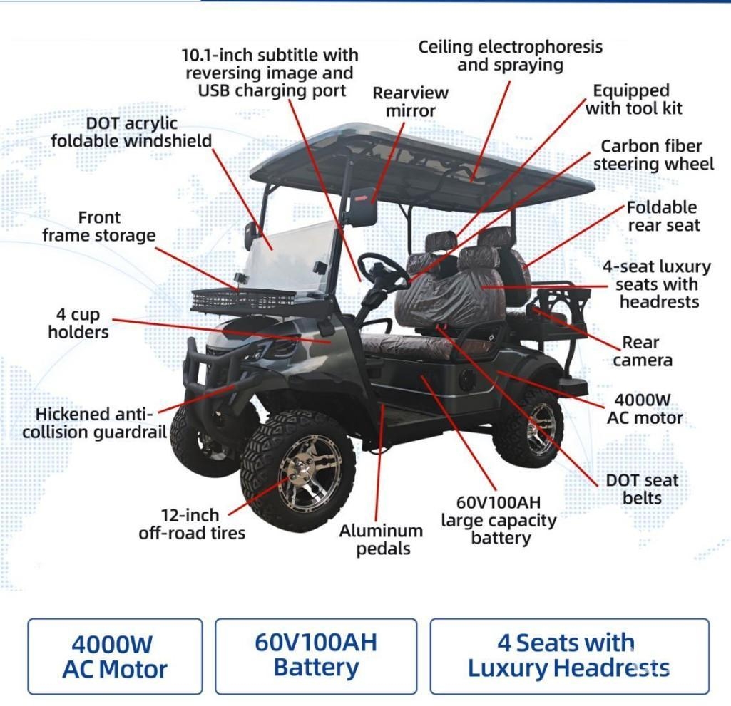 2025 Unused SDLGC80 Electric Golf Cart (A64194)