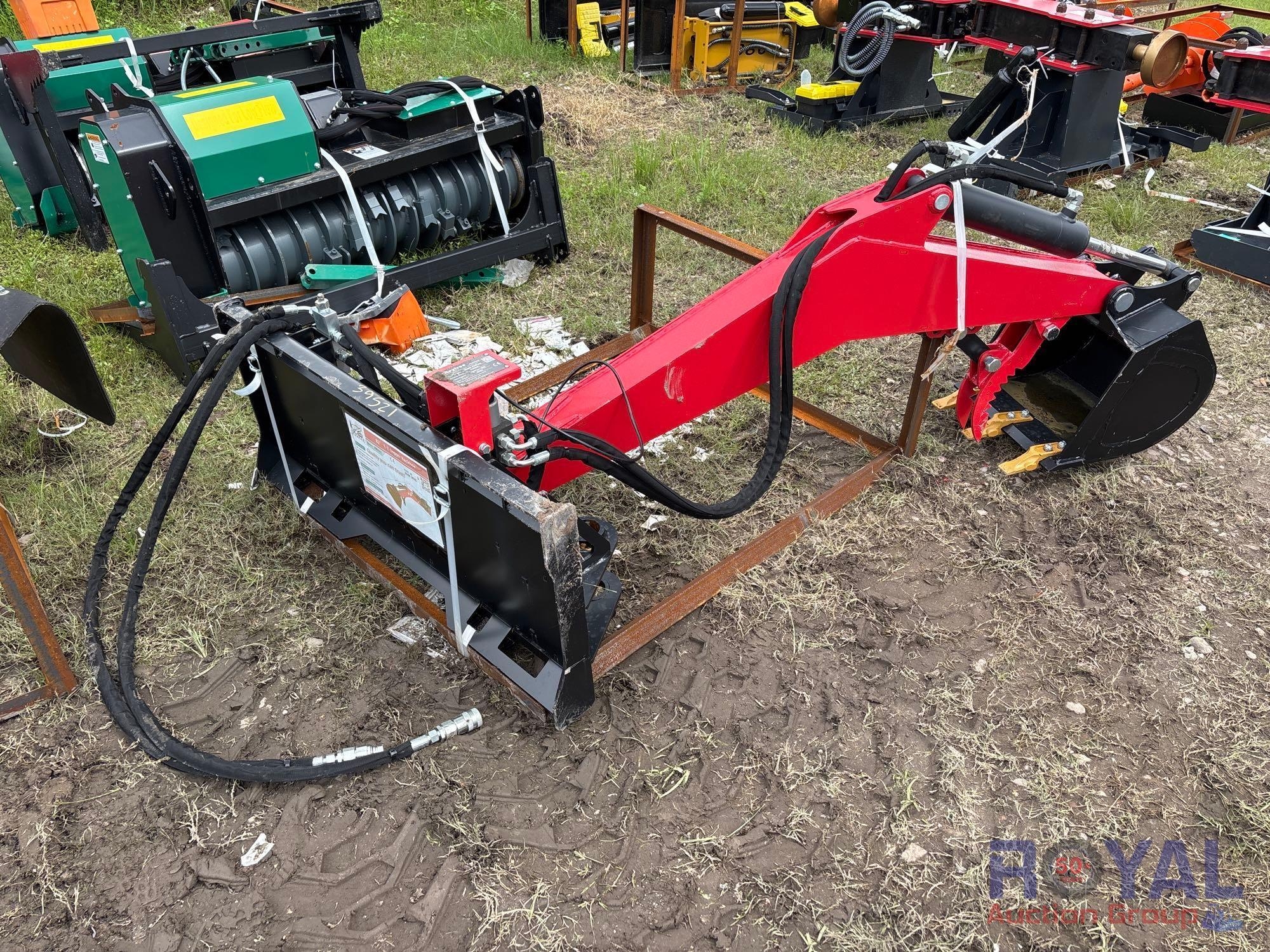 2025 Raytree RMDB82 Hydraulic Digger Backhoe Skid Steer Attachment (A53425)