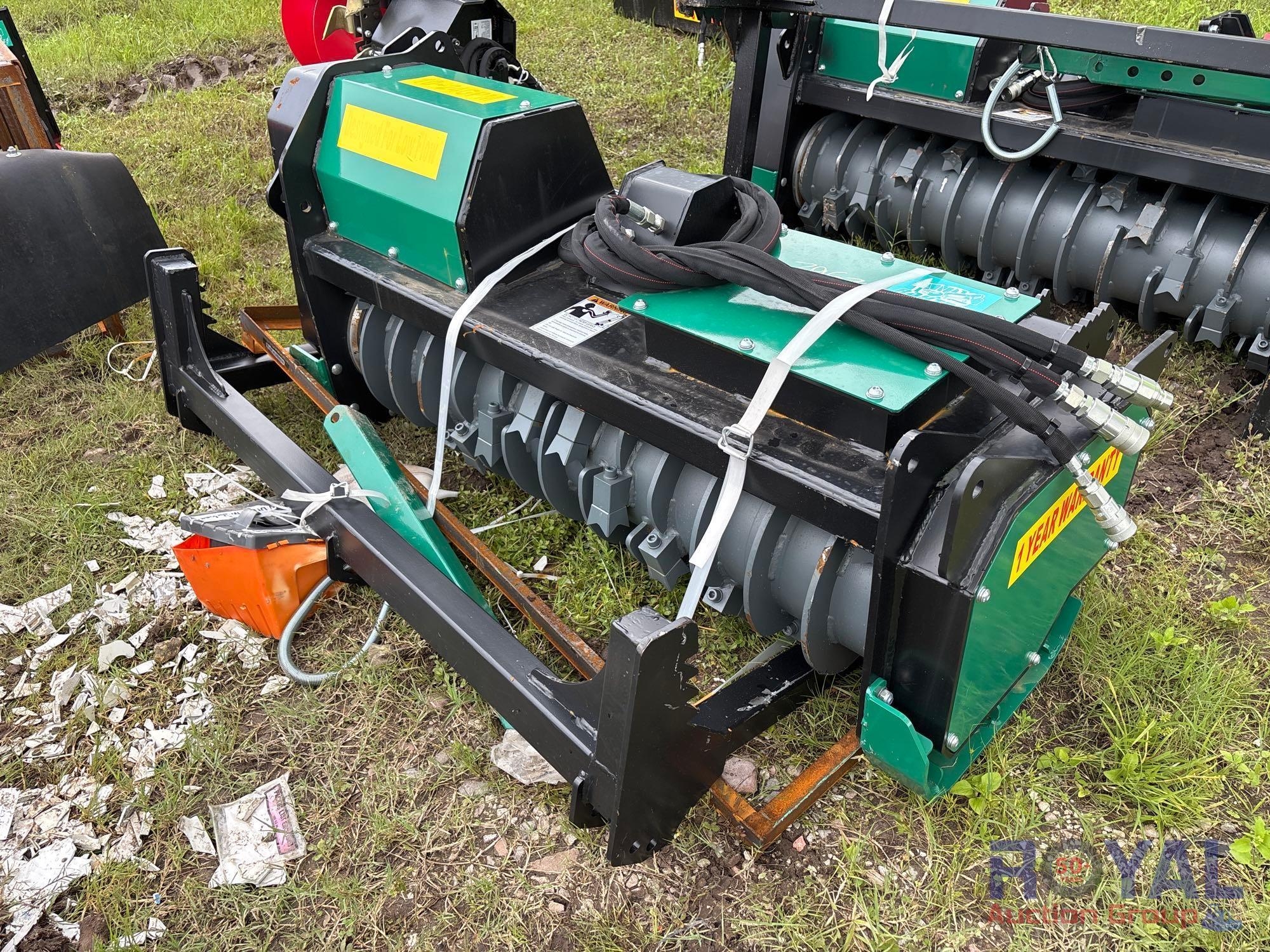 2025 Raytree RMBD50 Hydraulic 50in Drum Mulcher Skid Steer Attachment (A53425)