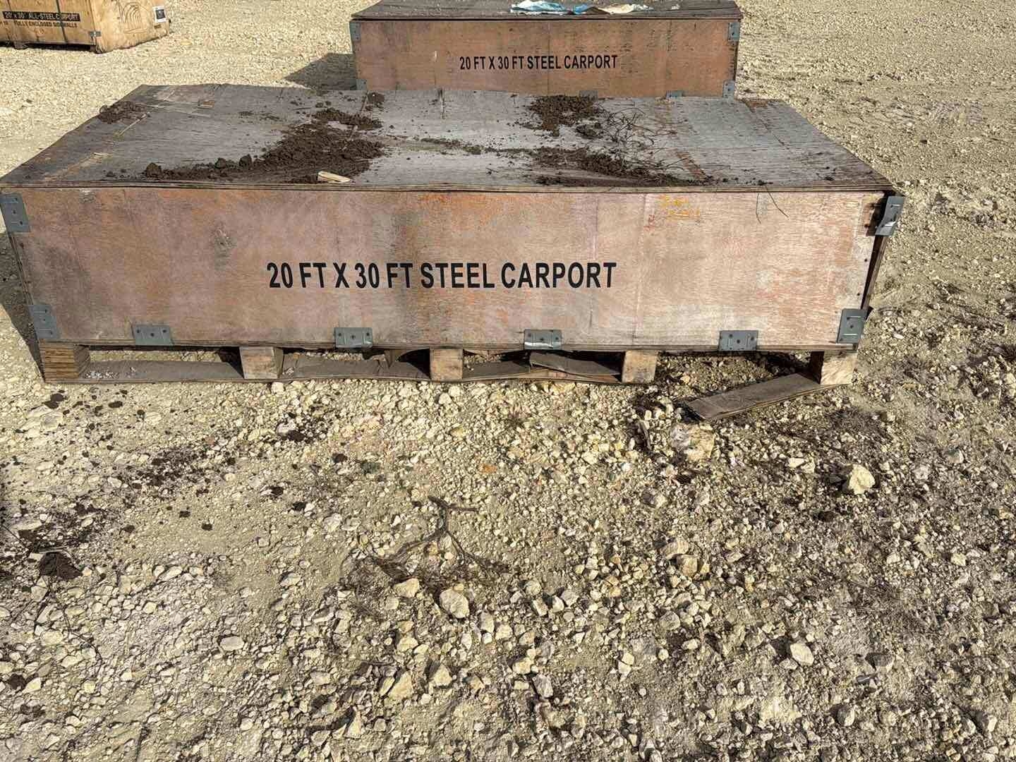 20FT X 30FT STEEL CARPORT (A58216)