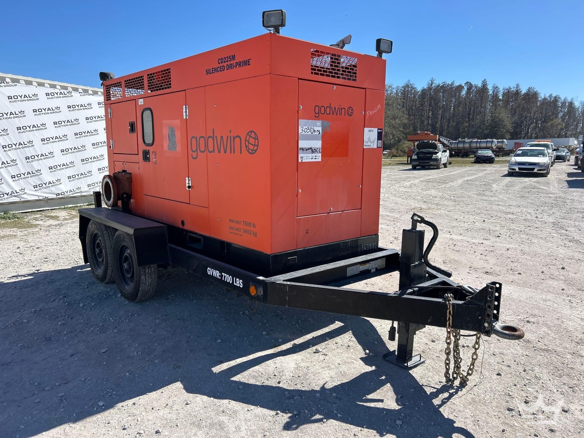 2016 Godwin CD225 Silenced Dri-Prime T/A Towable Trash Pump (A61567)