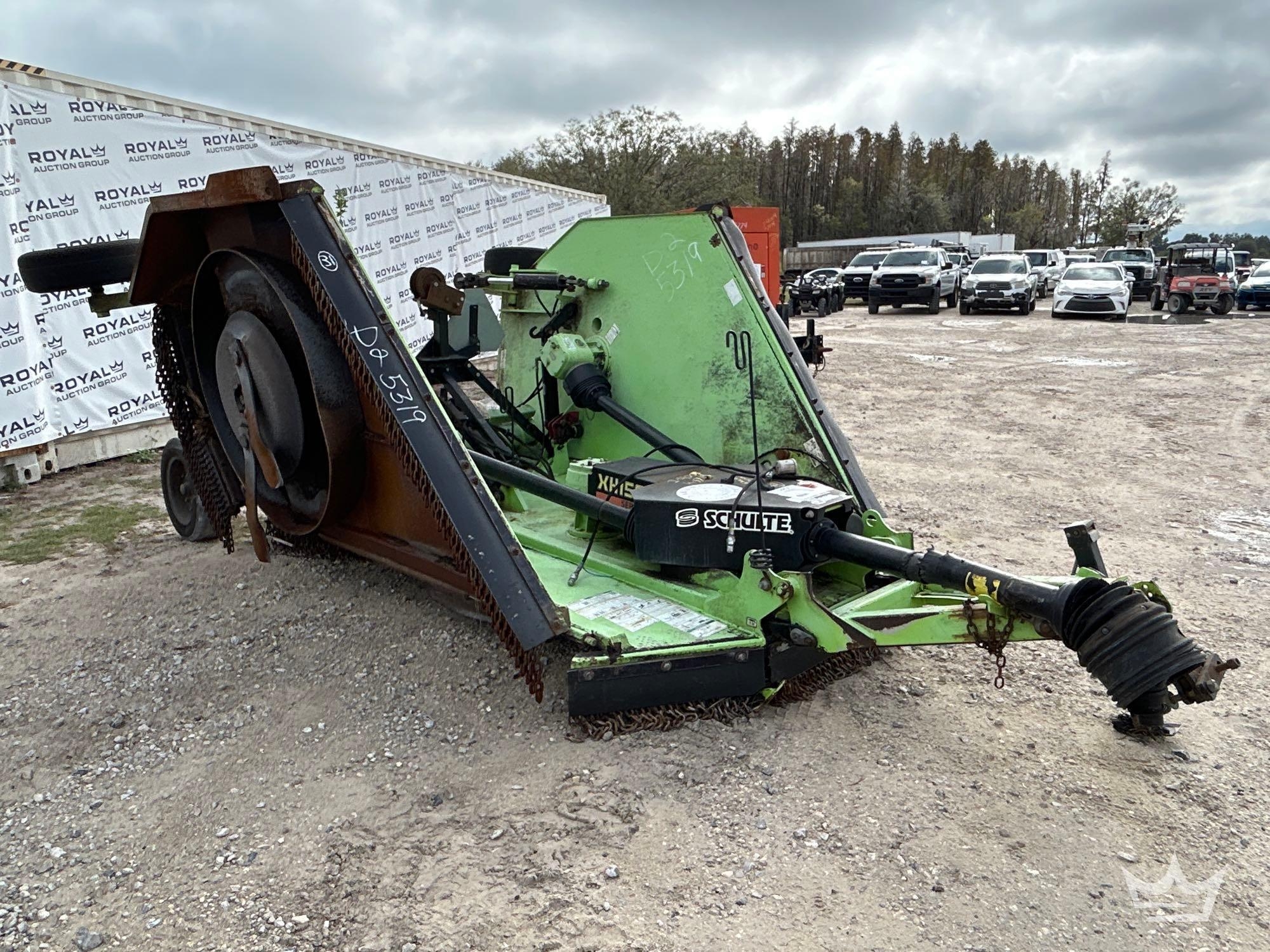 Schulte XH1500 Series 4 15ft Pull-Behind Batwing Rotary Brush Cutter Tractor Attachment (A59228)