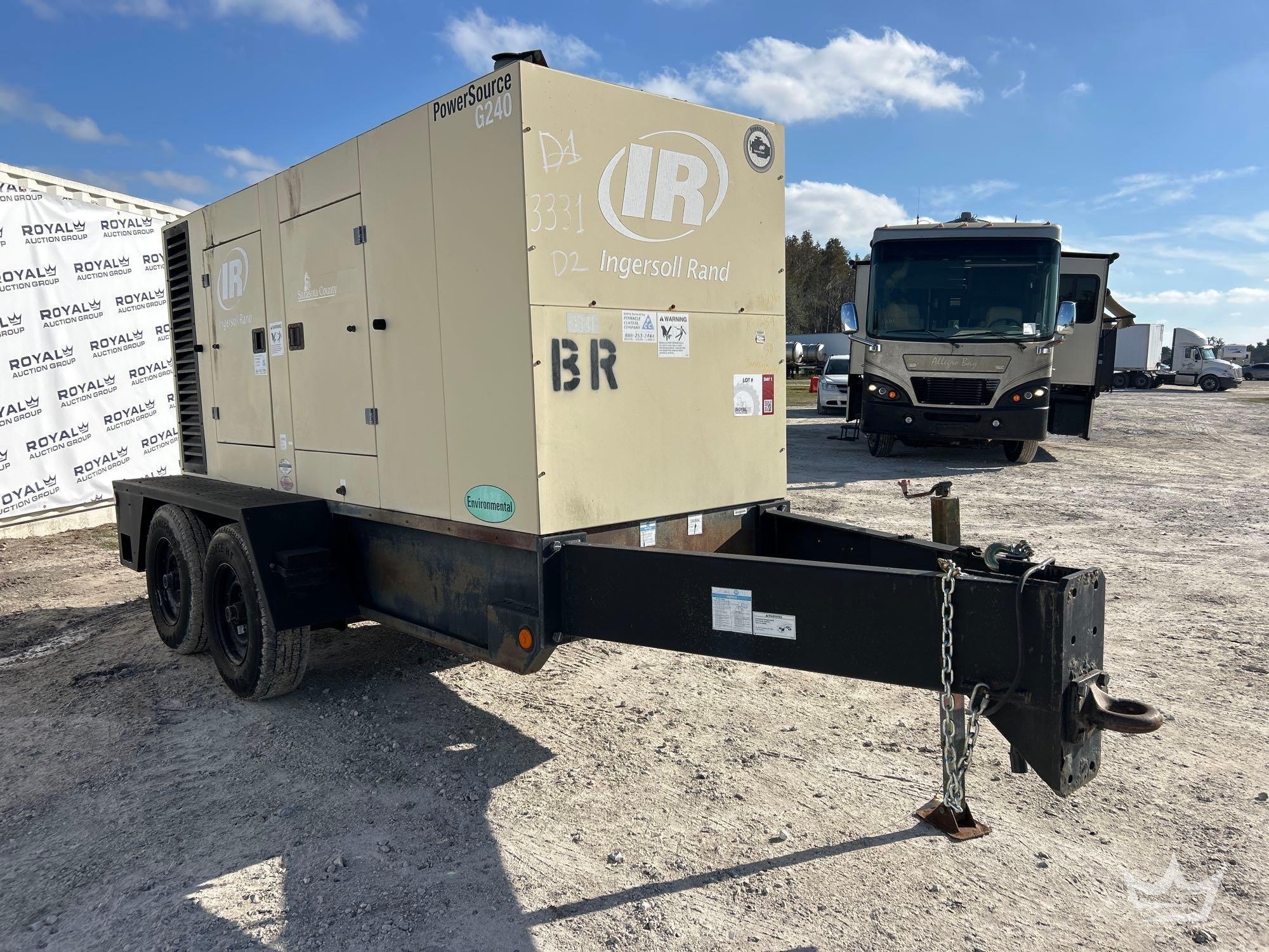 2007 Ingersoll Rand G240 240kVA 3-Phase Towable Diesel Generator (A59228)