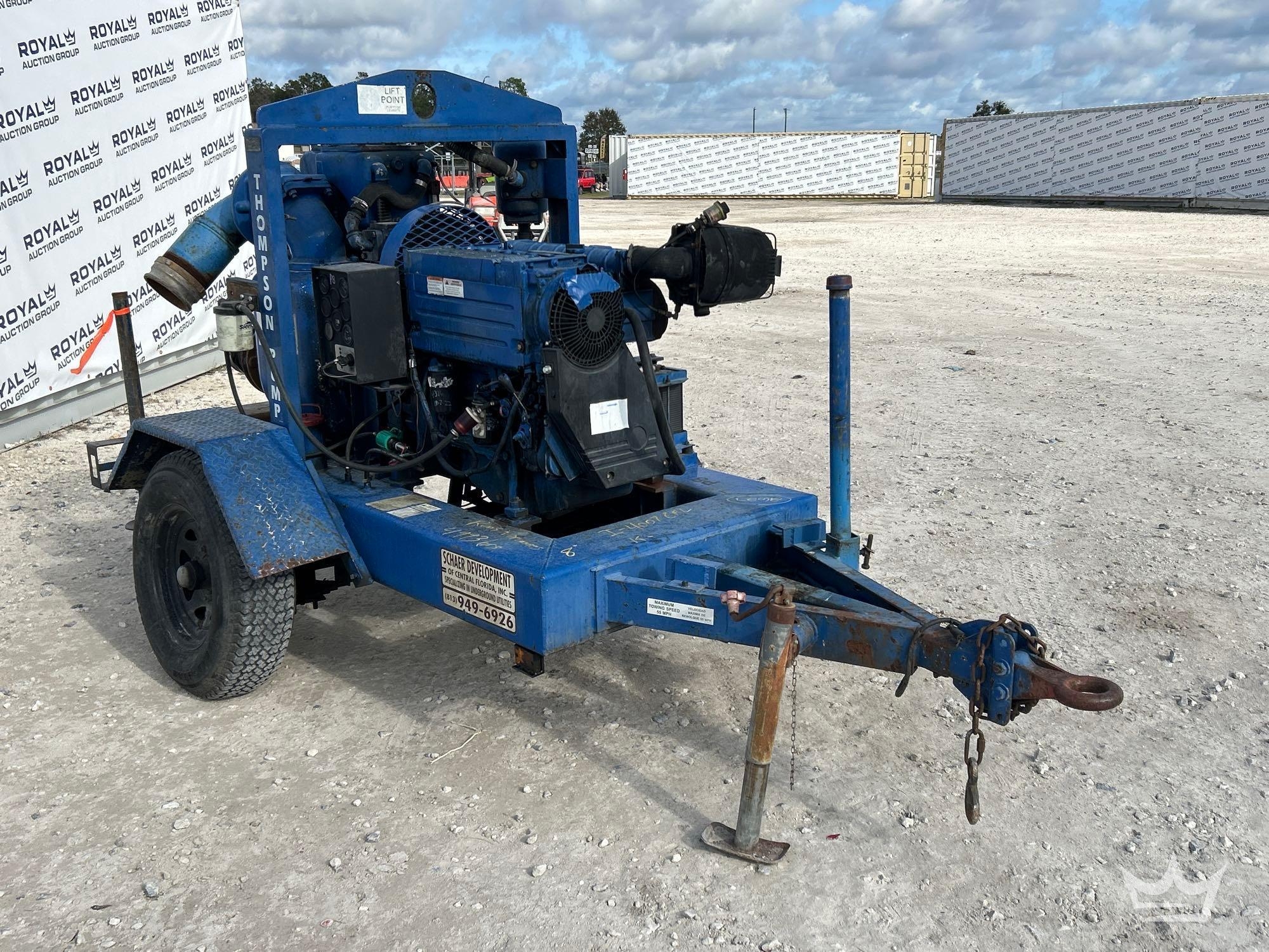 1999 Thompson H3 S/A Towable Vacuum Water Pump (A59228)