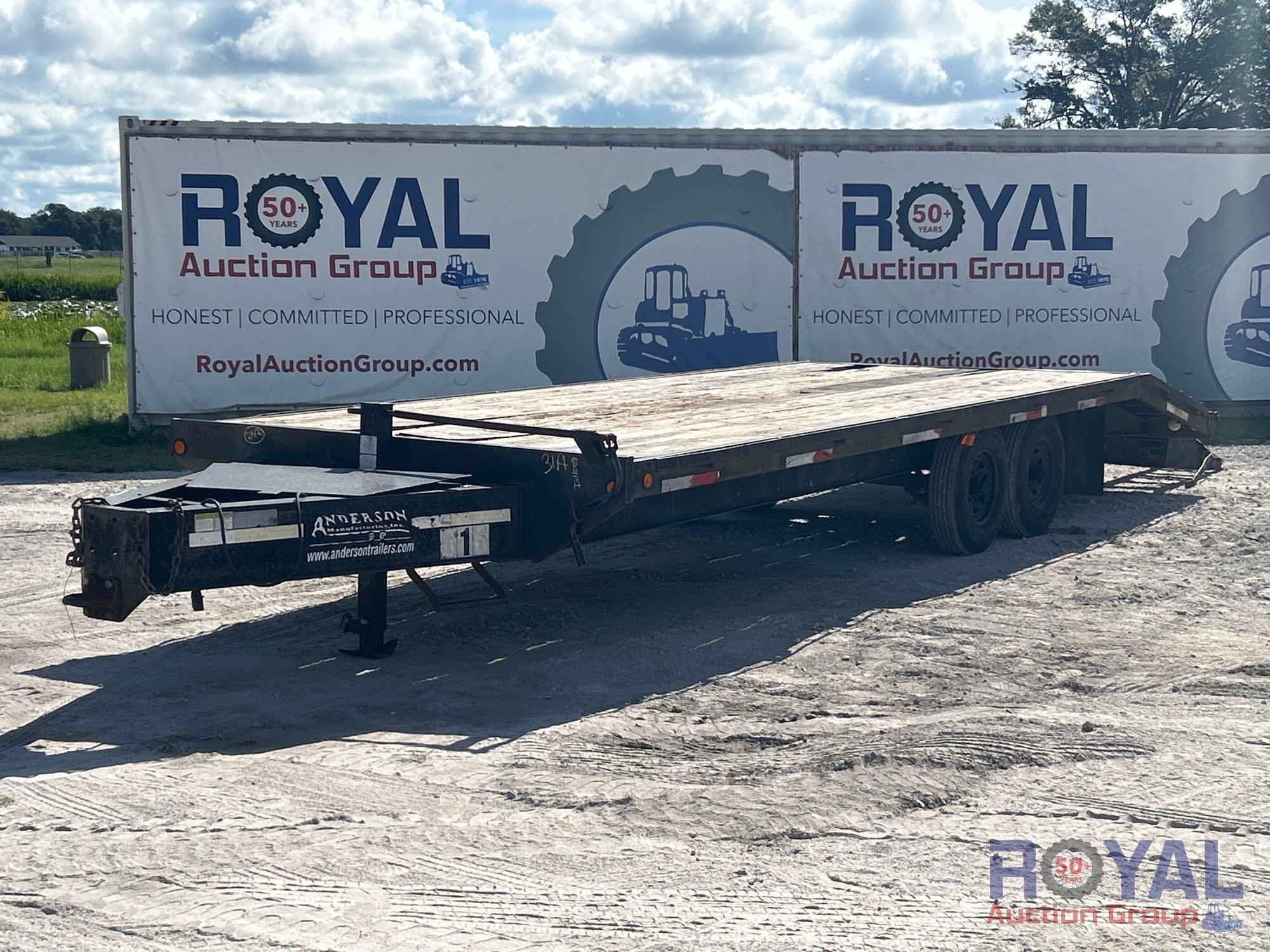 Anderson 31ft T/A Flatbed Equipment Trailer (A51691)