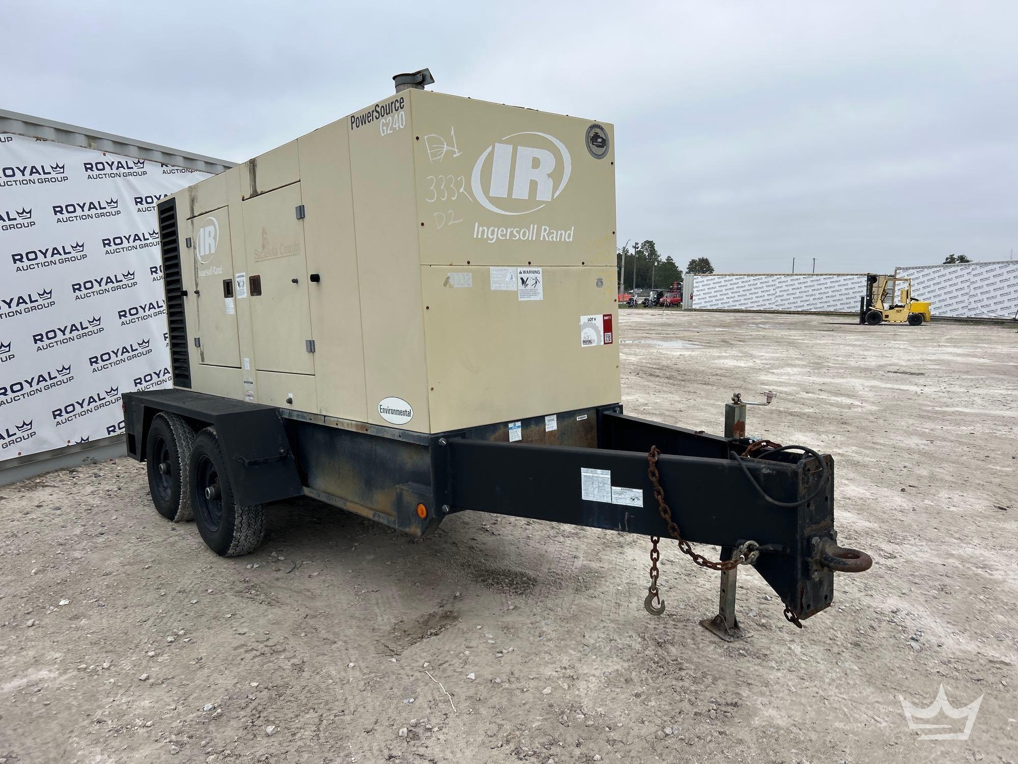 2007 Ingersoll Rand G240 240kVA 3-Phase Towable Diesel Generator (A59228)