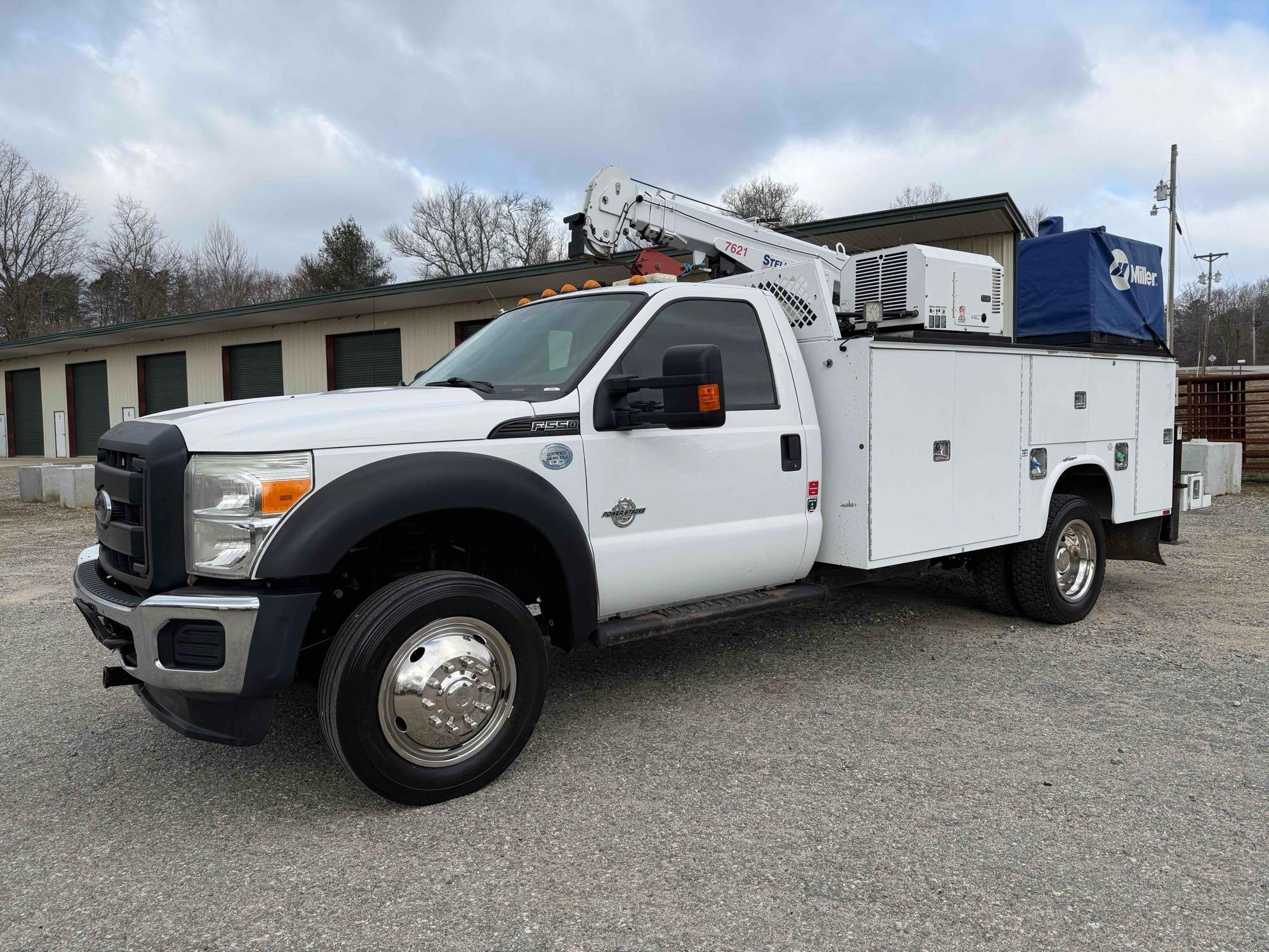 2016 Ford F-550 Service/Mechanic Truck with Crane, VIN # 1FDUF5GTXGEC76689 (A65563)