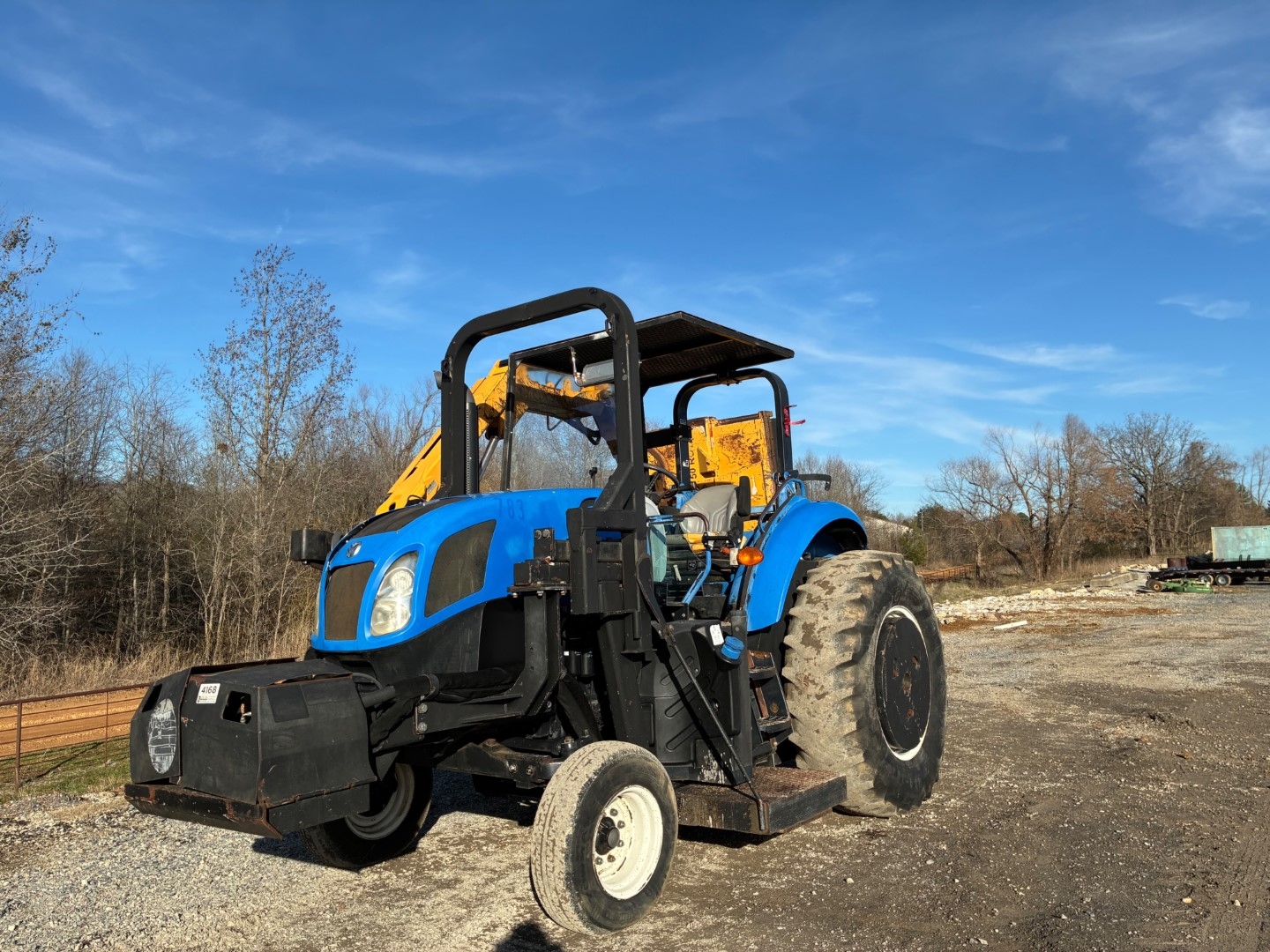 New Holland TS6.110 Tractor with Alamo Boom Mower (A64047)