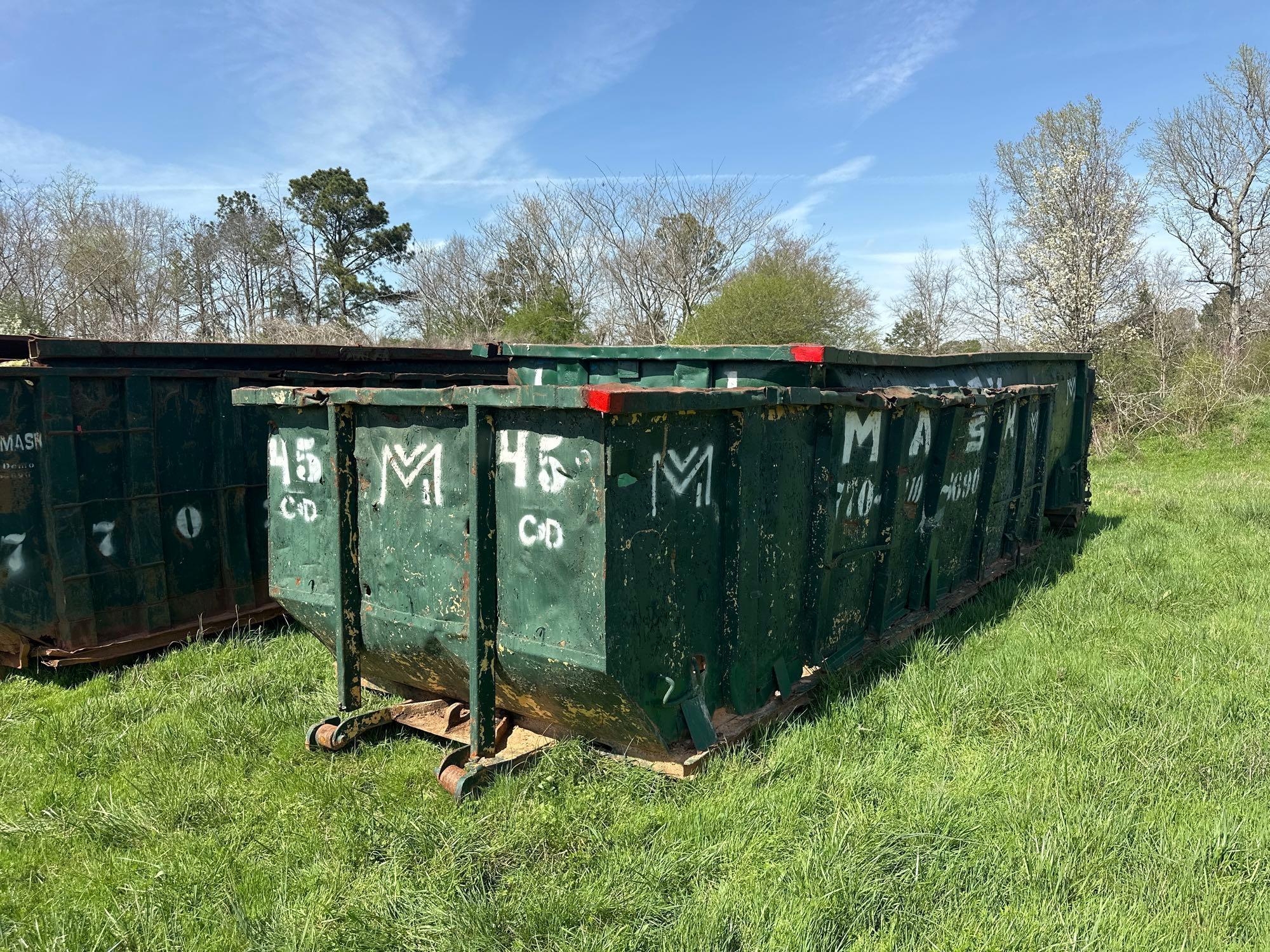 (2) 30 Yard Roll Off Dumpsters (A65579)