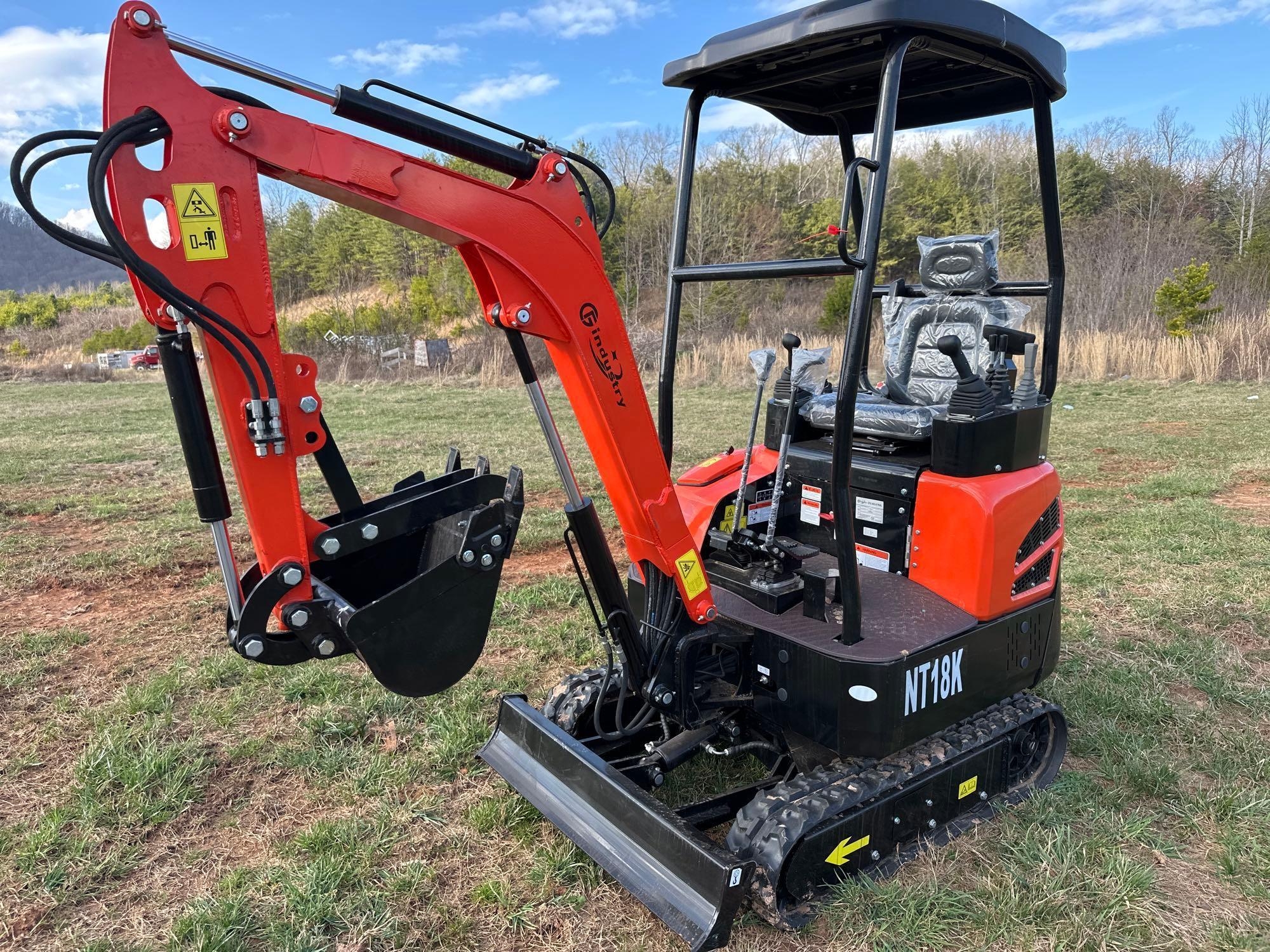 New/Unused CFG Industrial NT18K Mini Excavator (A65579)