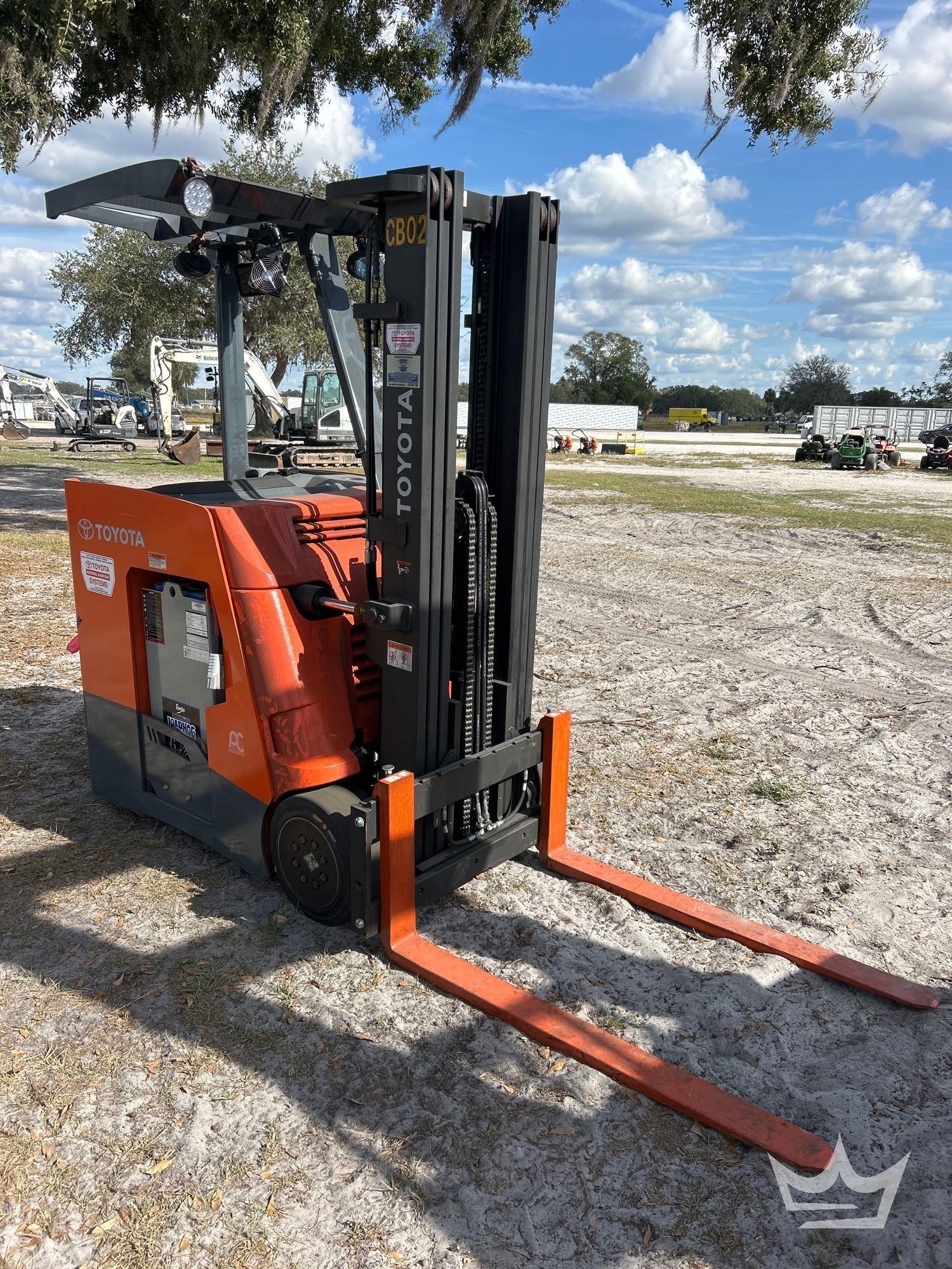 Toyota SR1-BET35 3,500LB Stand-On Electric Forklift (A59228)