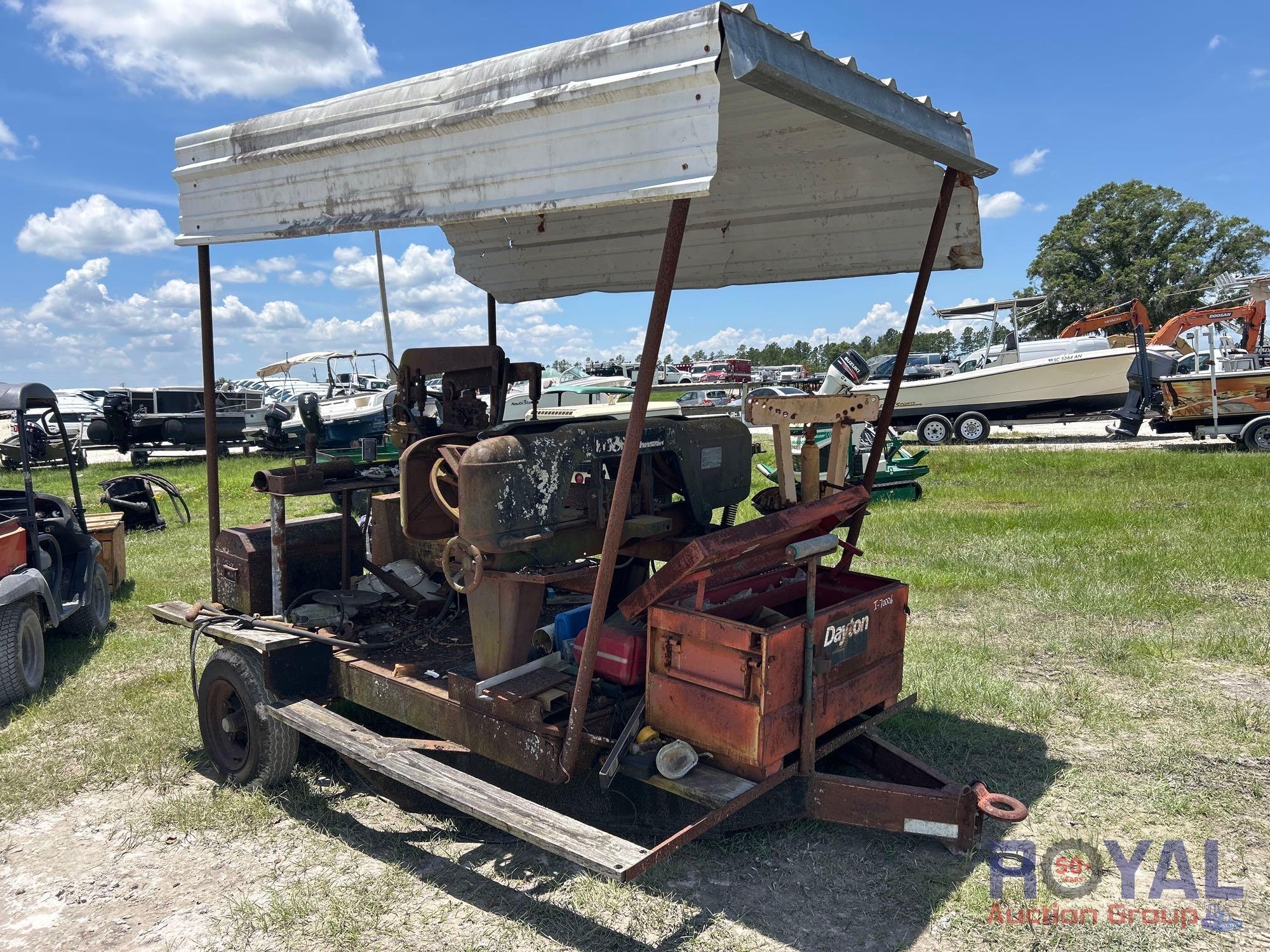 Dvorak Model 3072A Hydraulic Ironworker S/A Towable Trailer (A55851)