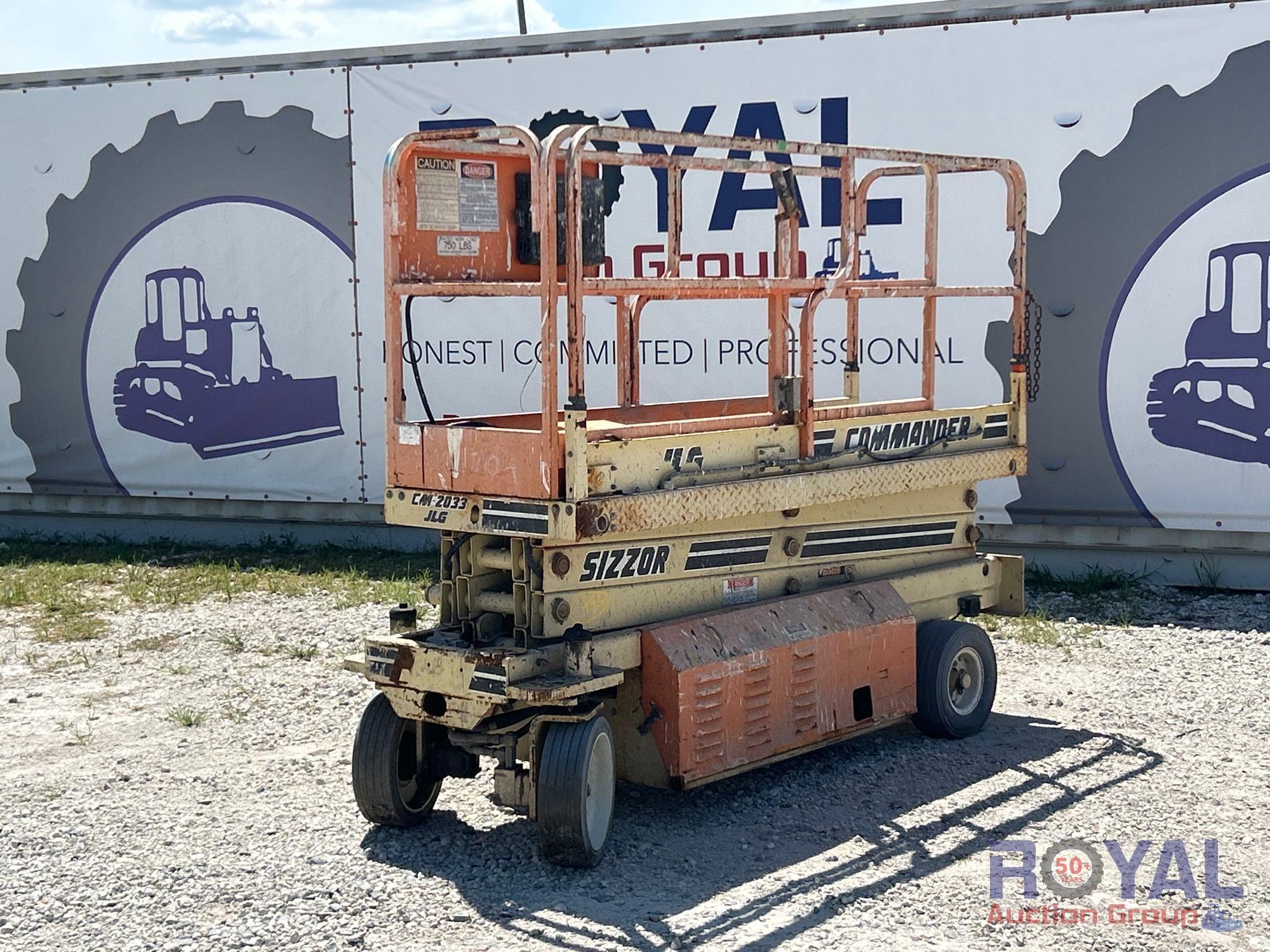 1996 JLG Commander CM2033 20ft Electric Scissor Lift (A55851)