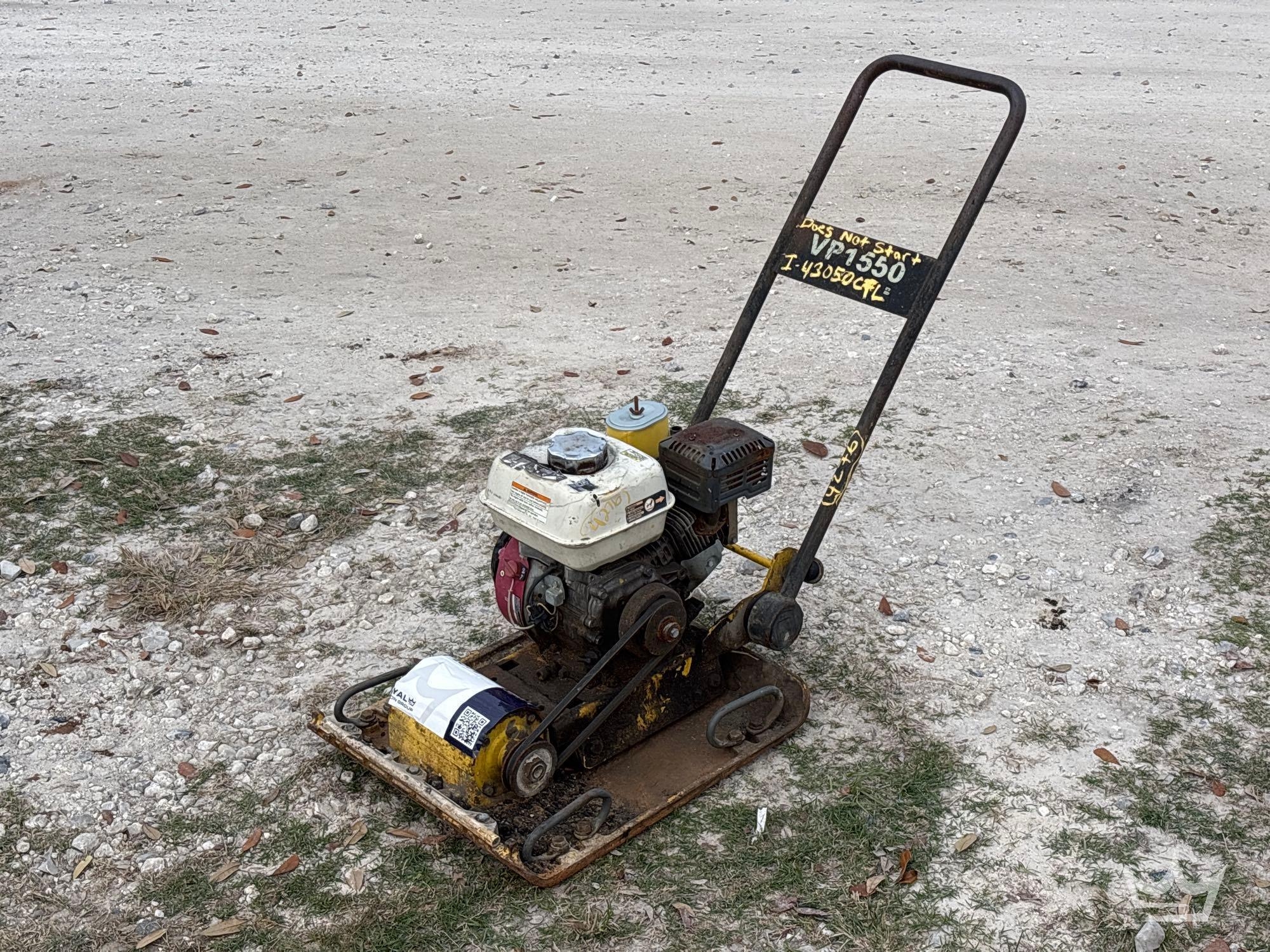Wacker Neuson VP1550AW Vibratory Plate Compactor (A59228)