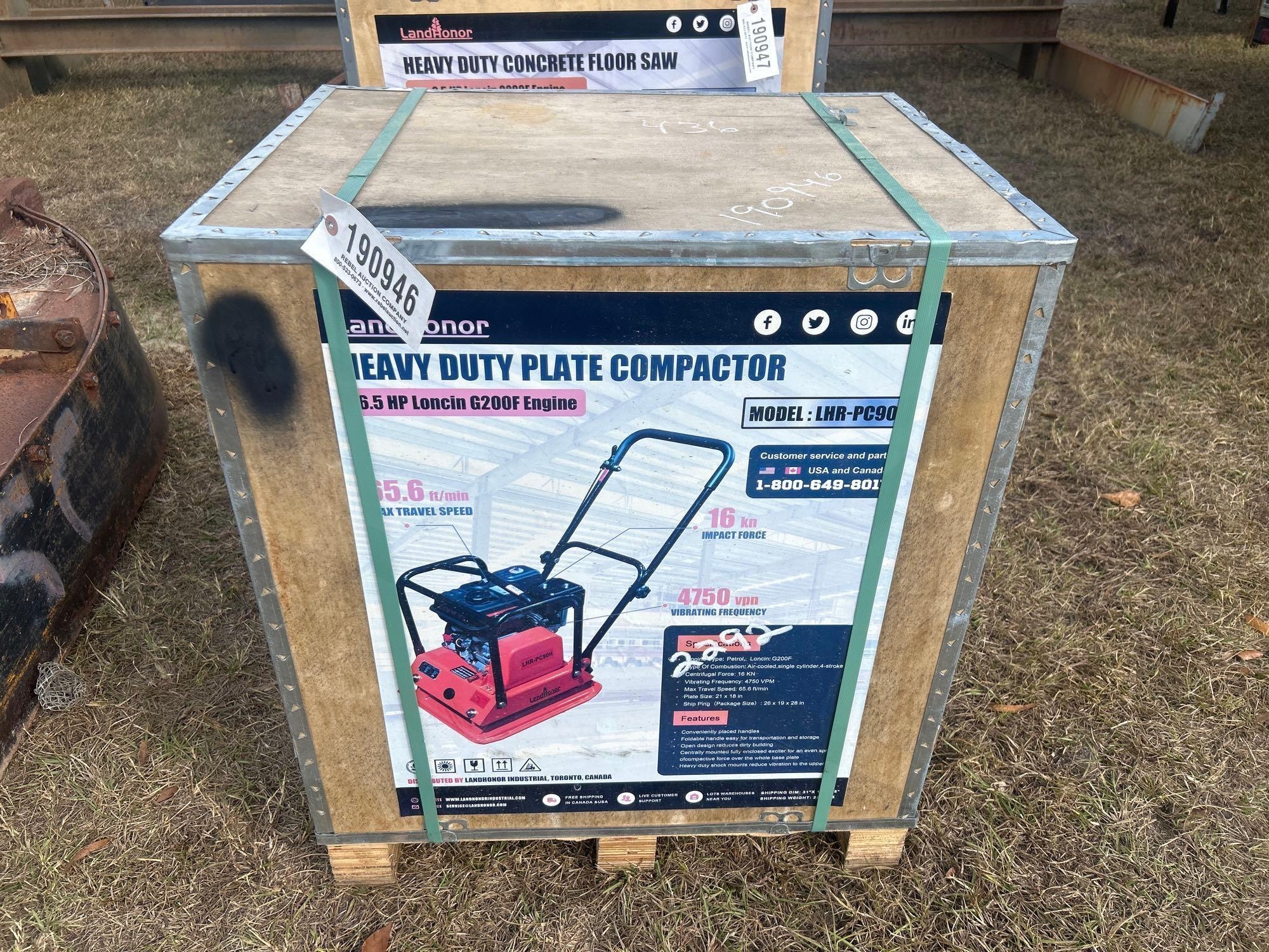 LANDHONOR LHR-PC90 HD PLATE COMPACTOR (A52708)