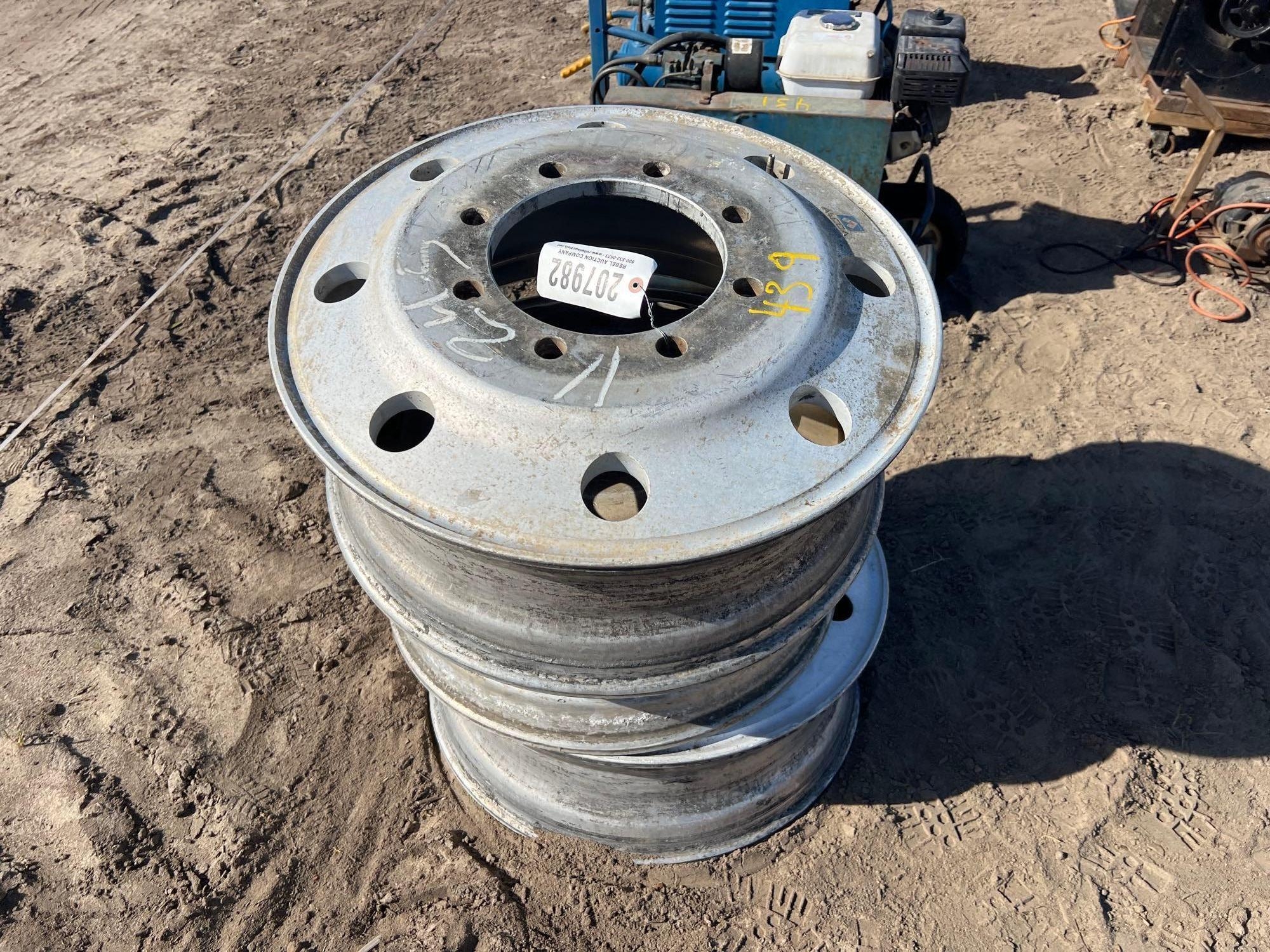 (3) ALUMINUM TRUCK RIMS (A63290)