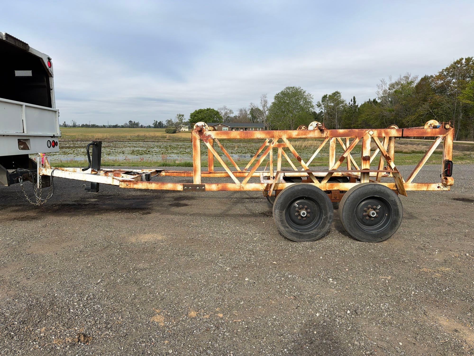 HOMEMADE 14' - 3 REEL TRAILER (A63276)